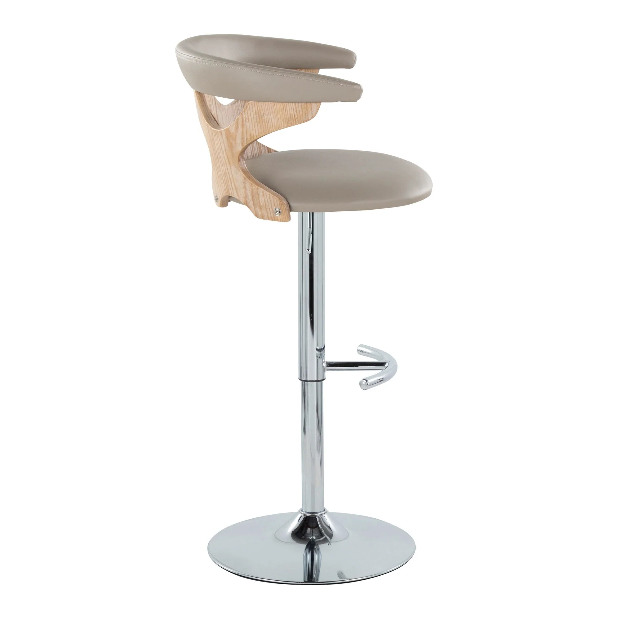 Gardenia Adjustable Barstool - Set of 2 By LumiSource - BS-GARDPU-RT2 CHRNACR2 - Image 27