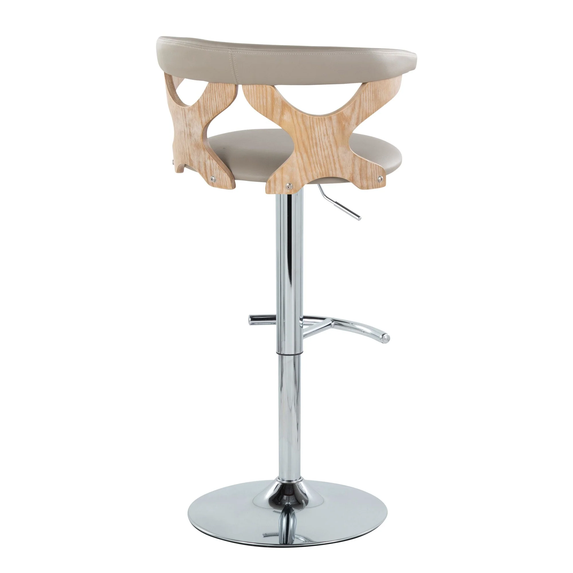 Gardenia Adjustable Barstool - Set of 2 By LumiSource - BS-GARDPU-RT2 CHRNACR2 - Image 28