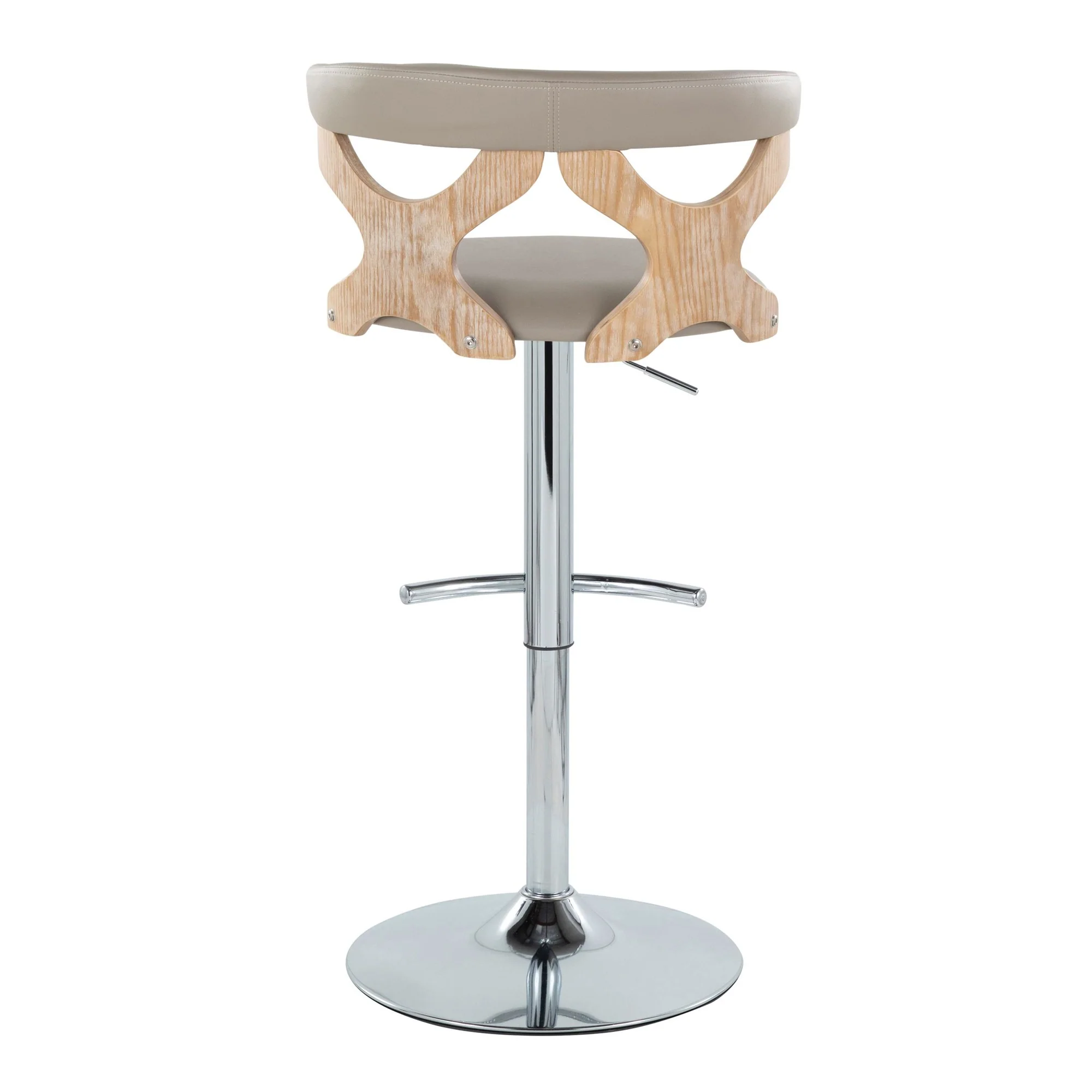 Gardenia Adjustable Barstool - Set of 2 By LumiSource - BS-GARDPU-RT2 CHRNACR2 - Image 30