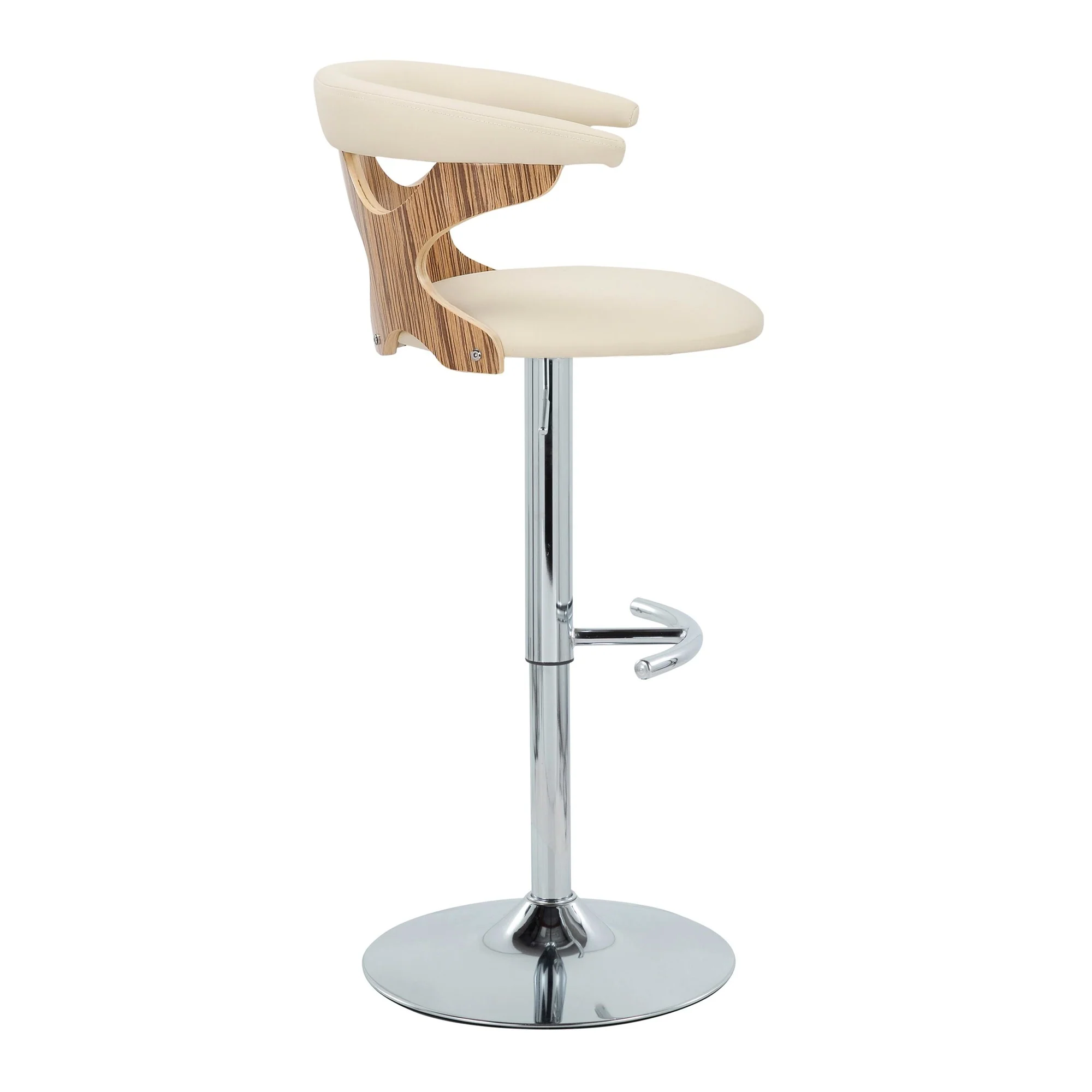 Gardenia Adjustable Barstool - Set of 2 By LumiSource - BS-GARDPU-RT2 CHRNACR2 - Image 37