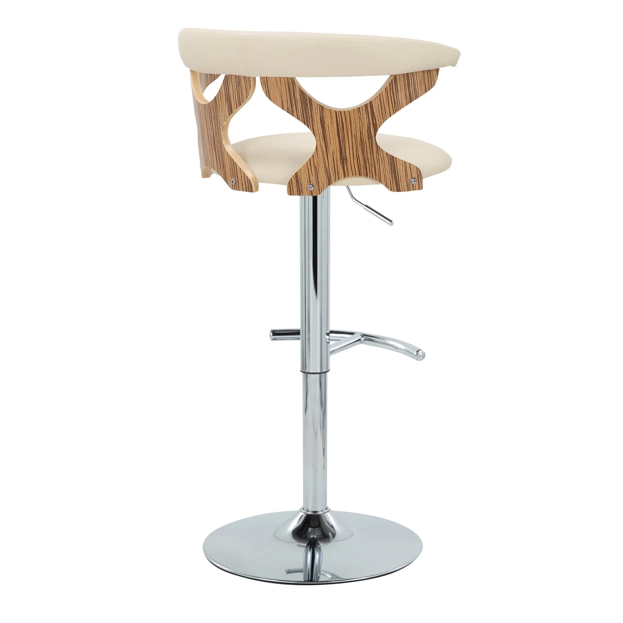 Gardenia Adjustable Barstool - Set of 2 By LumiSource - BS-GARDPU-RT2 CHRNACR2 - Image 38