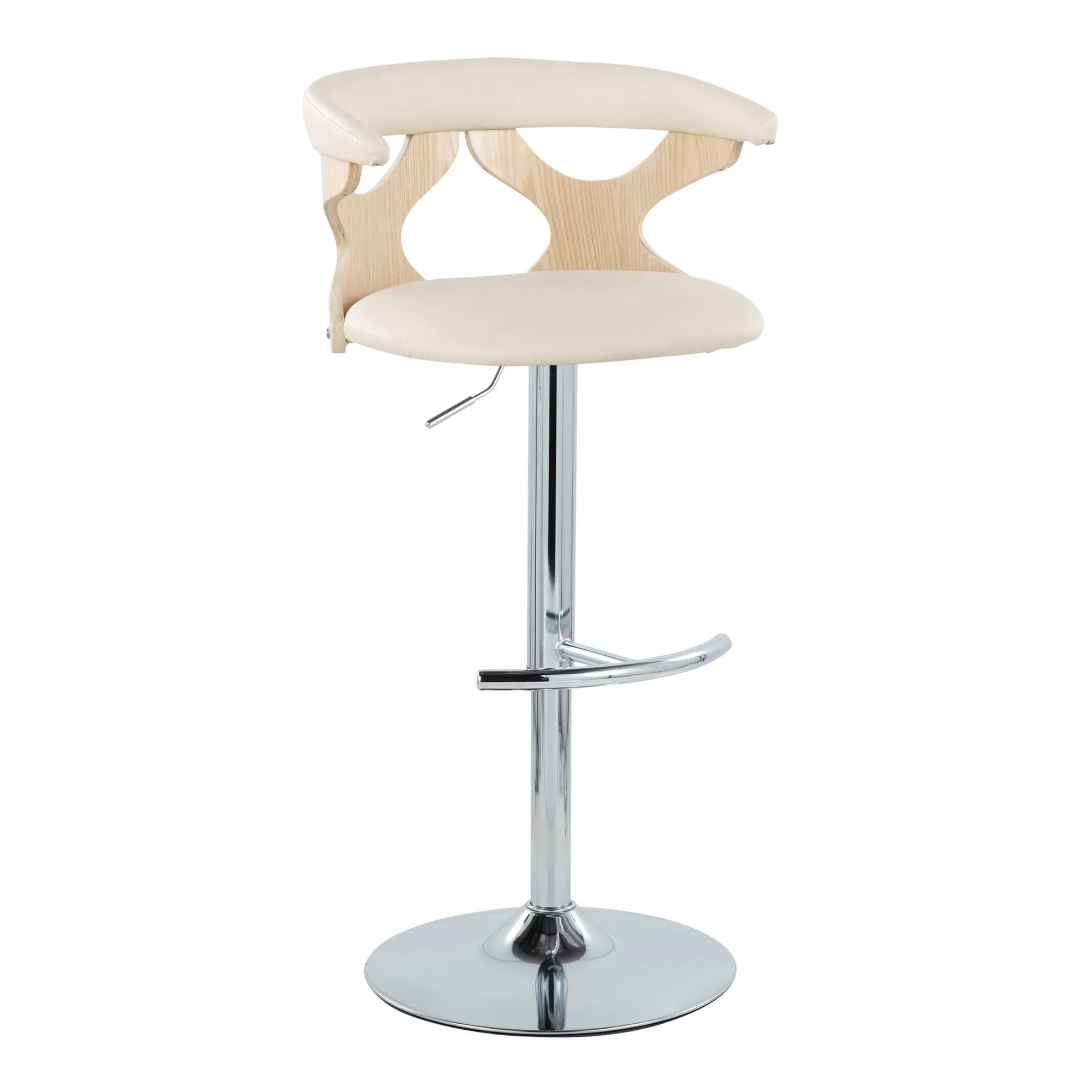 Gardenia Adjustable Barstool - Set of 2 By LumiSource - BS-GARDPU-RT2 CHRNACR2 - Image 6