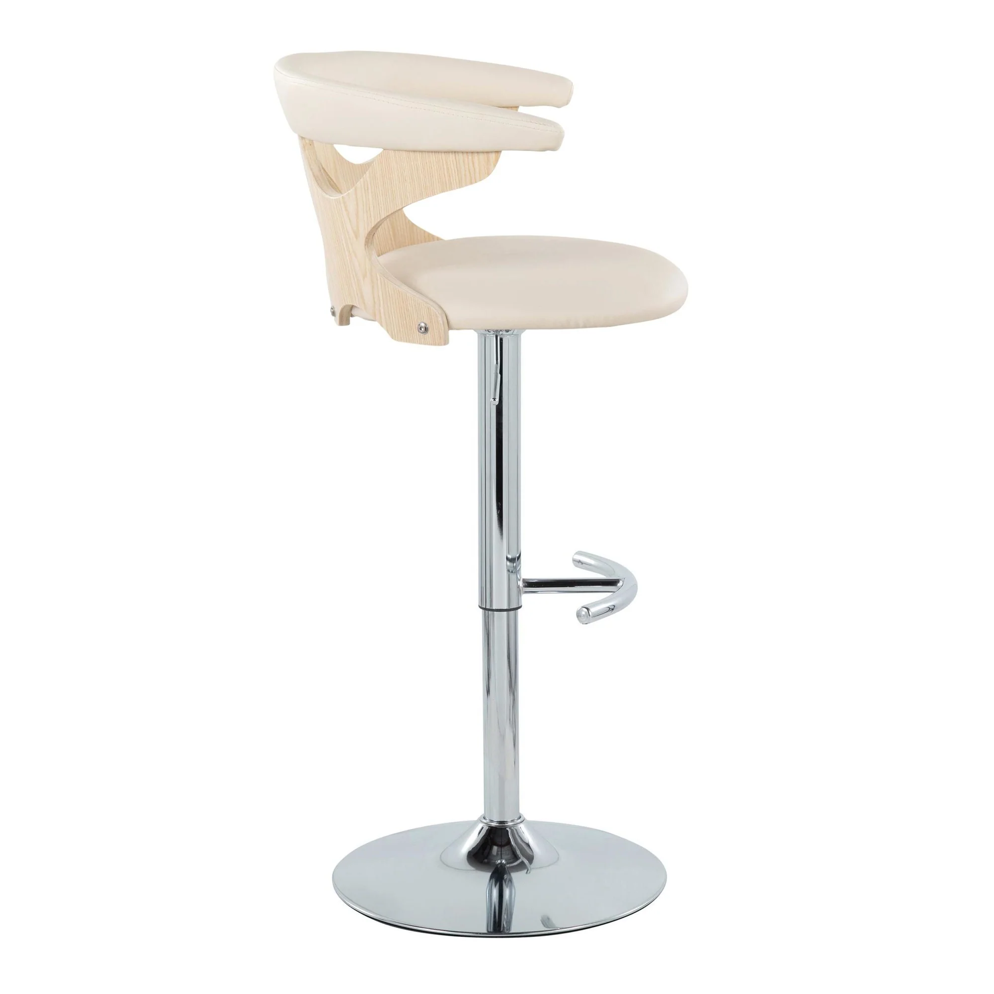 Gardenia Adjustable Barstool - Set of 2 By LumiSource - BS-GARDPU-RT2 CHRNACR2 - Image 7