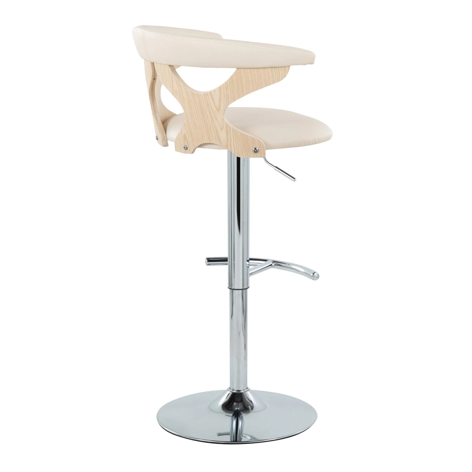 Gardenia Adjustable Barstool - Set of 2 By LumiSource - BS-GARDPU-RT2 CHRNACR2 - Image 8