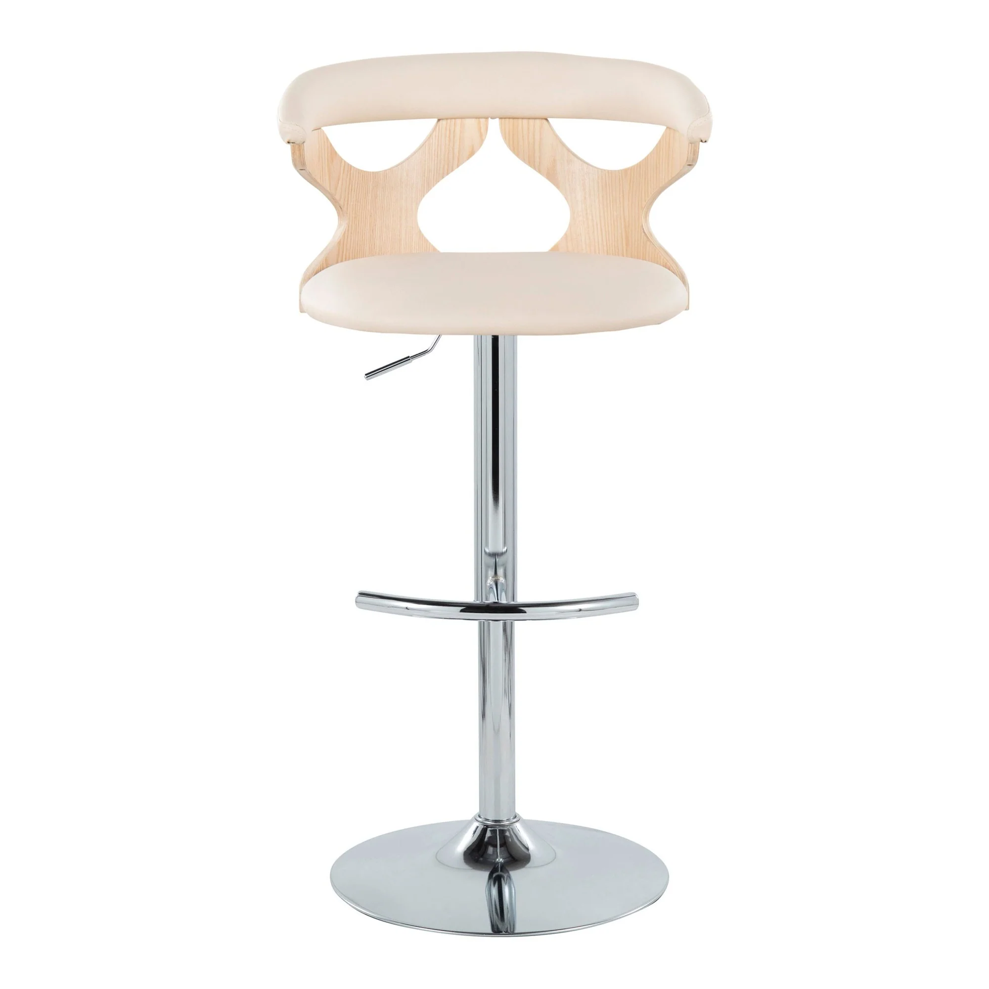 Gardenia Adjustable Barstool - Set of 2 By LumiSource - BS-GARDPU-RT2 CHRNACR2 - Image 9