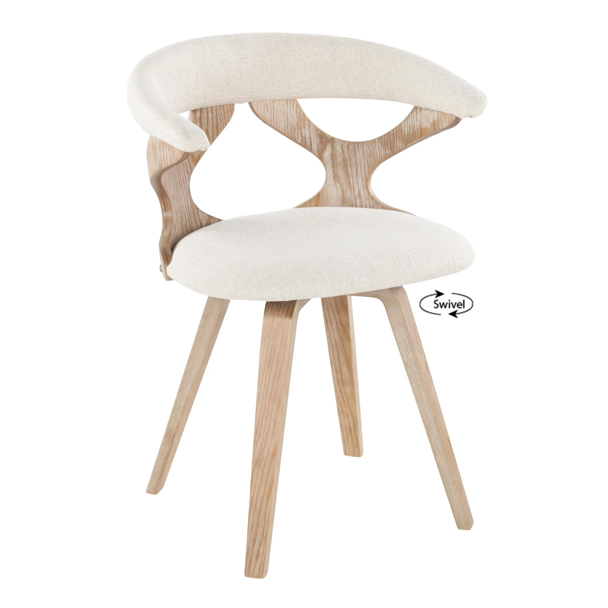 Gardenia Chair Cream By LumiSource - Image 2