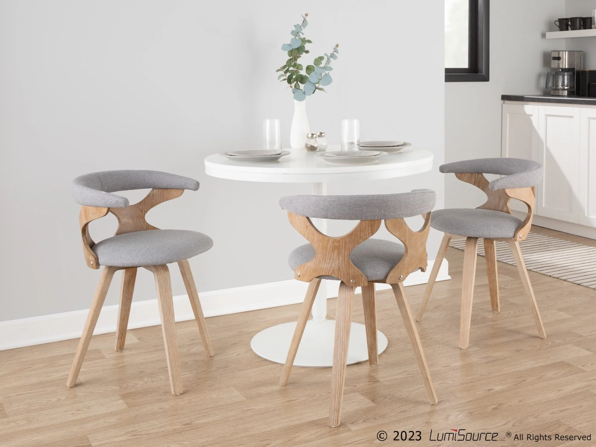 Gardenia Chair Cream By LumiSource - Image 8