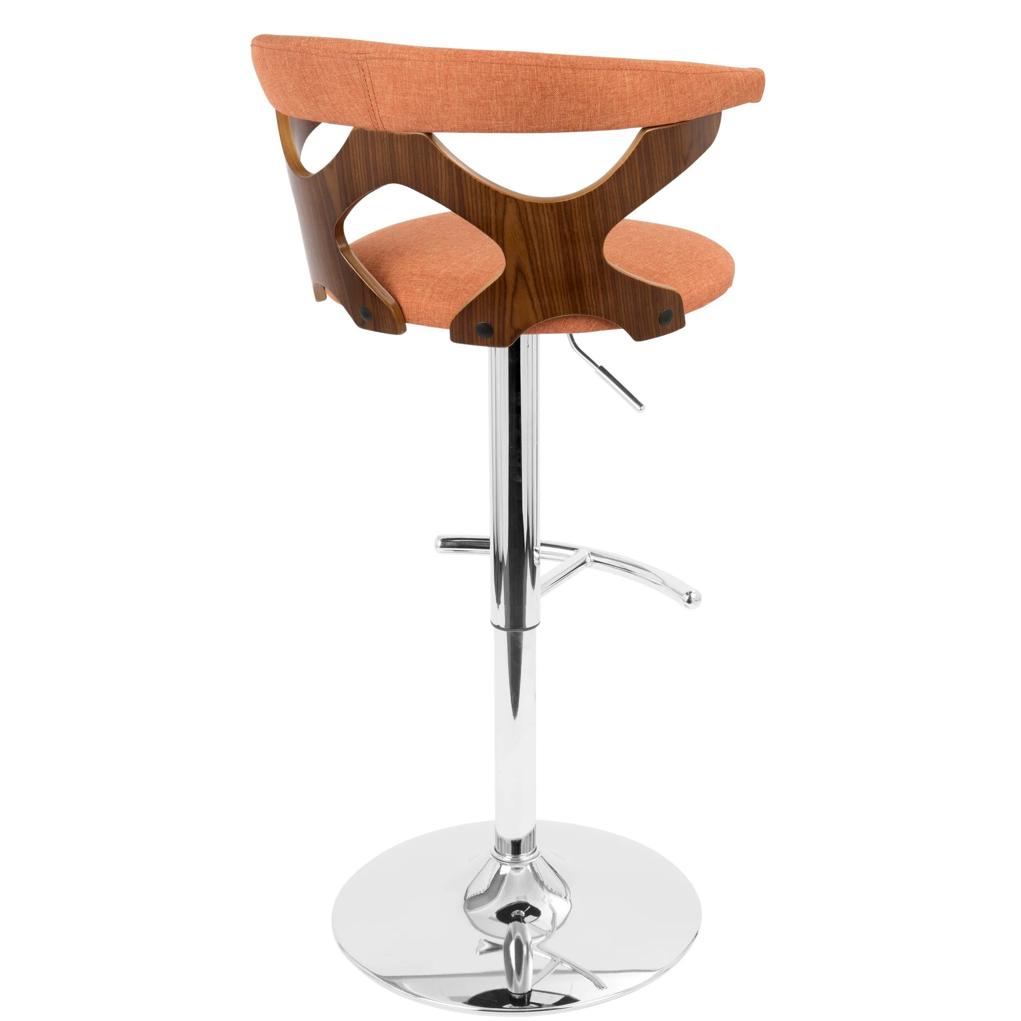 Gardenia Adjustable Barstool - Set of 2 Orange By LumiSource - Image 10