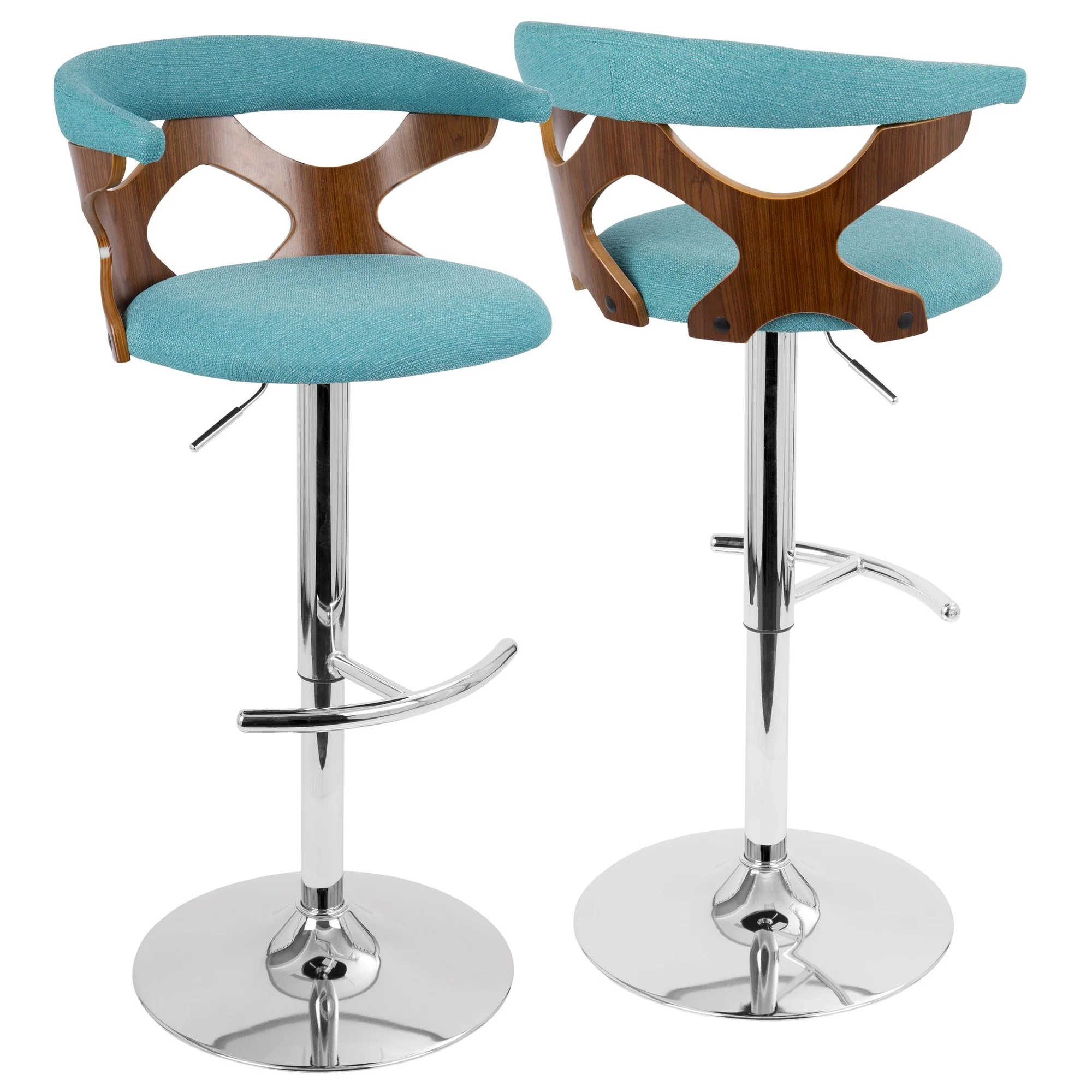 Gardenia Adjustable Barstool - Set of 2 Orange By LumiSource - Image 16