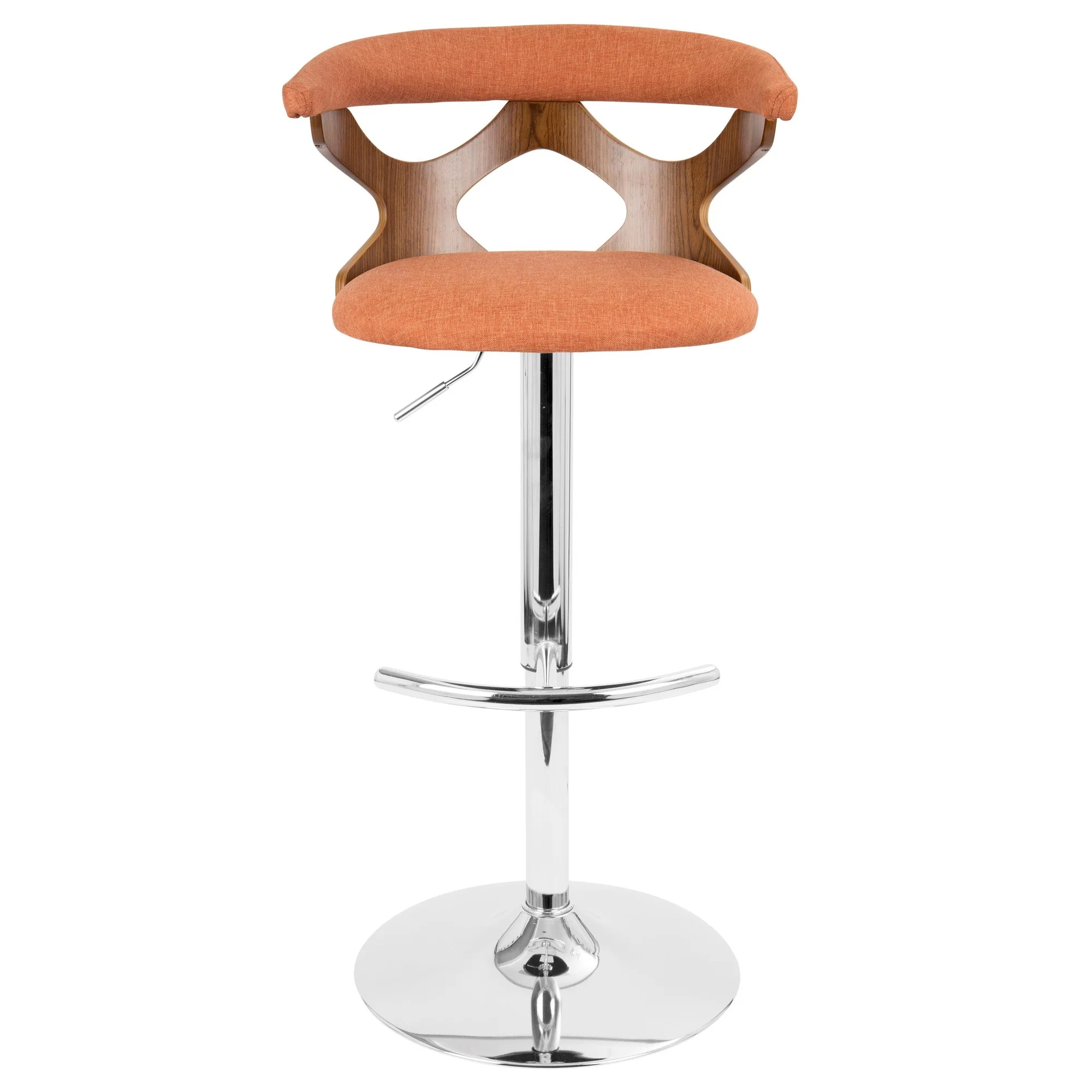 Gardenia Adjustable Barstool - Set of 2 Orange By LumiSource - Image 4