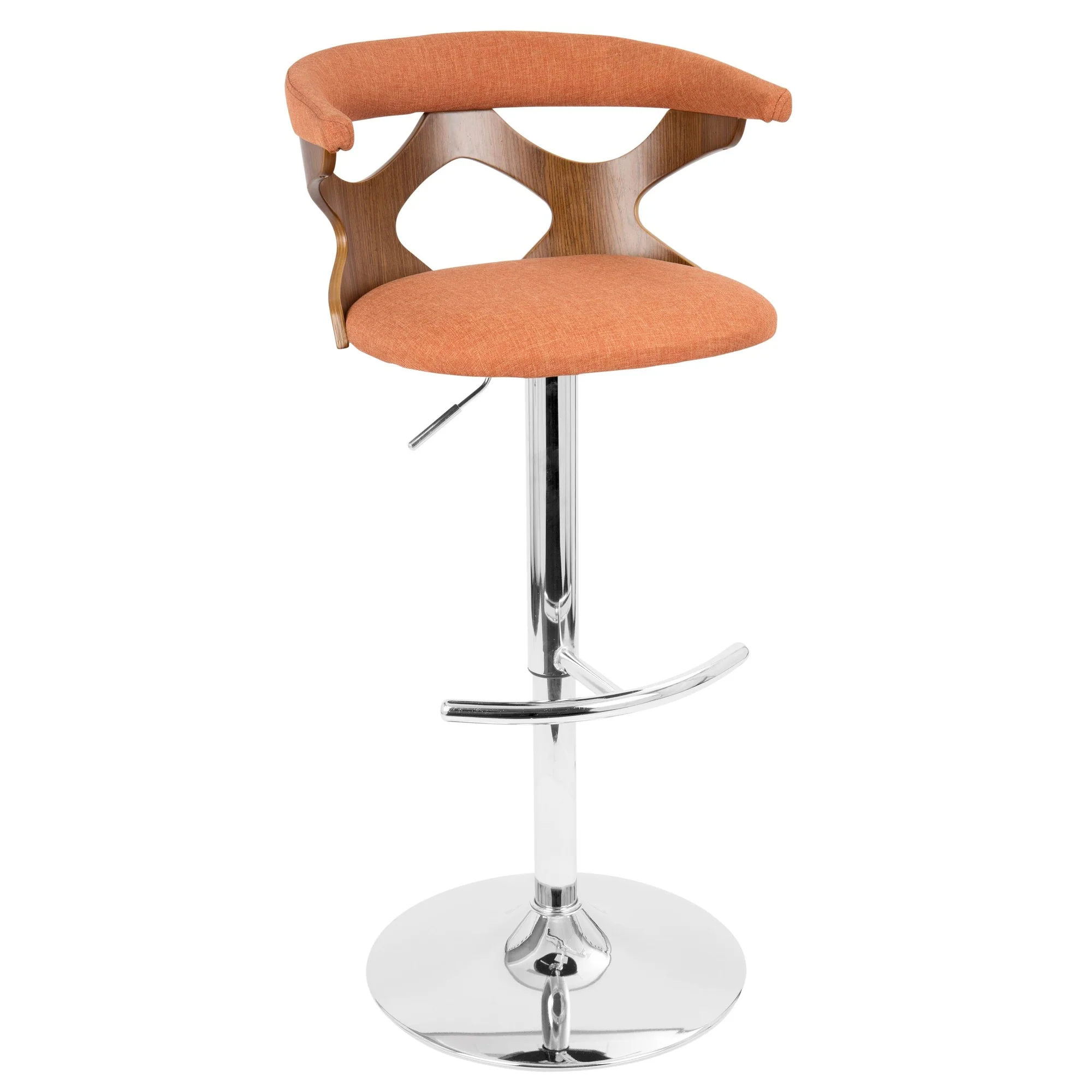 Gardenia Adjustable Barstool - Set of 2 Orange By LumiSource - Image 8