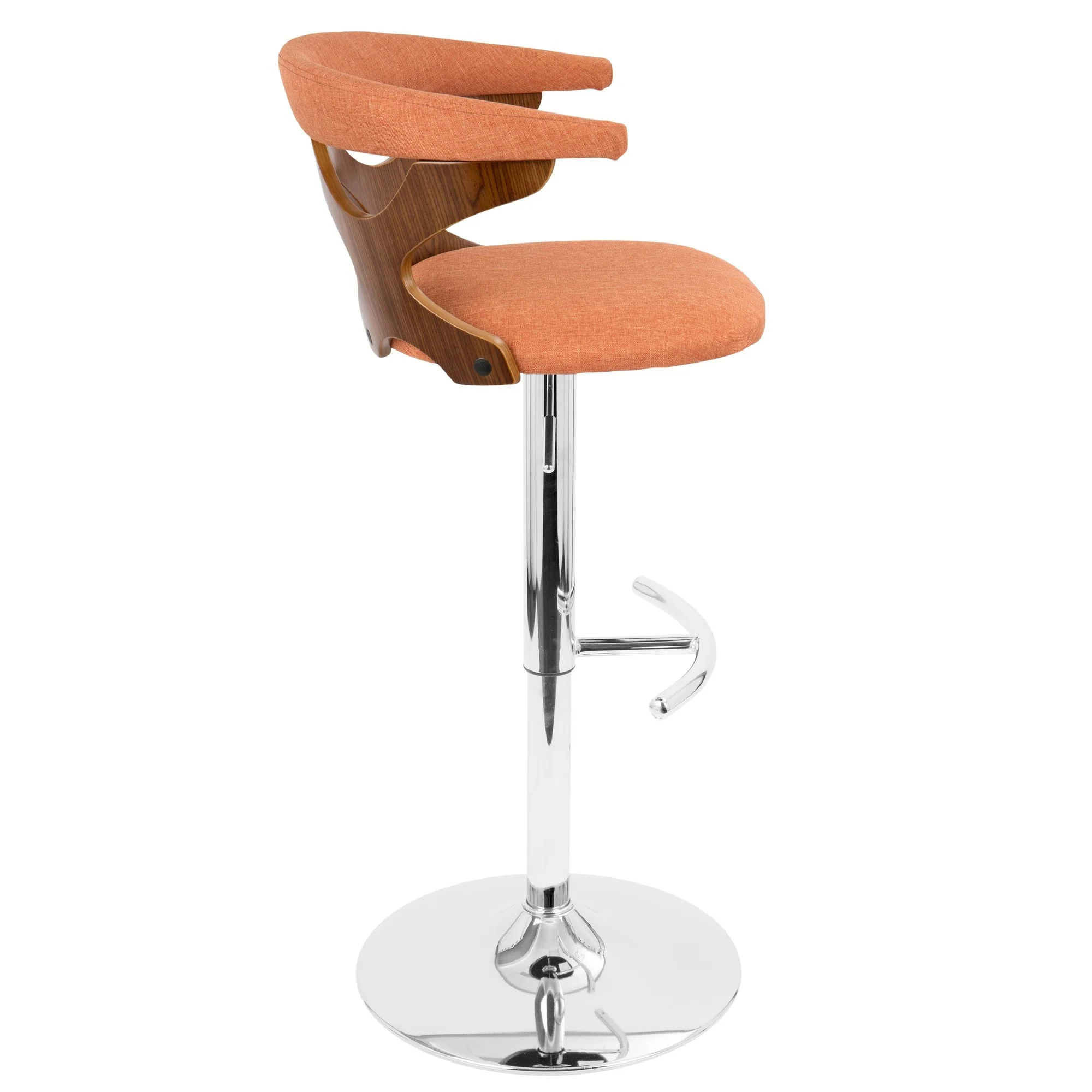 Gardenia Adjustable Barstool - Set of 2 Orange By LumiSource - Image 9