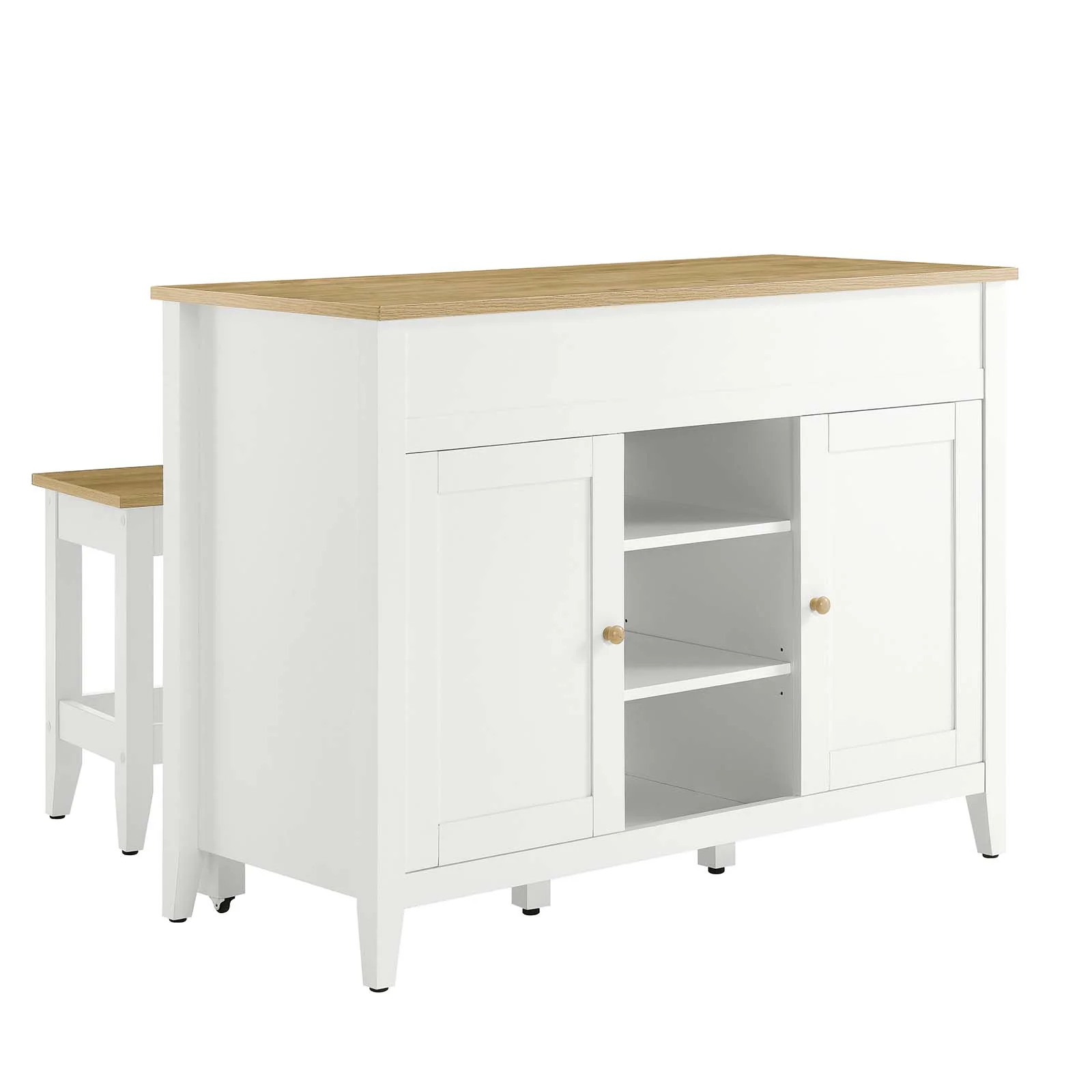 Garland 3-Piece Kitchen Island and Stool Set By Modway - EEI-6894 - Image 2