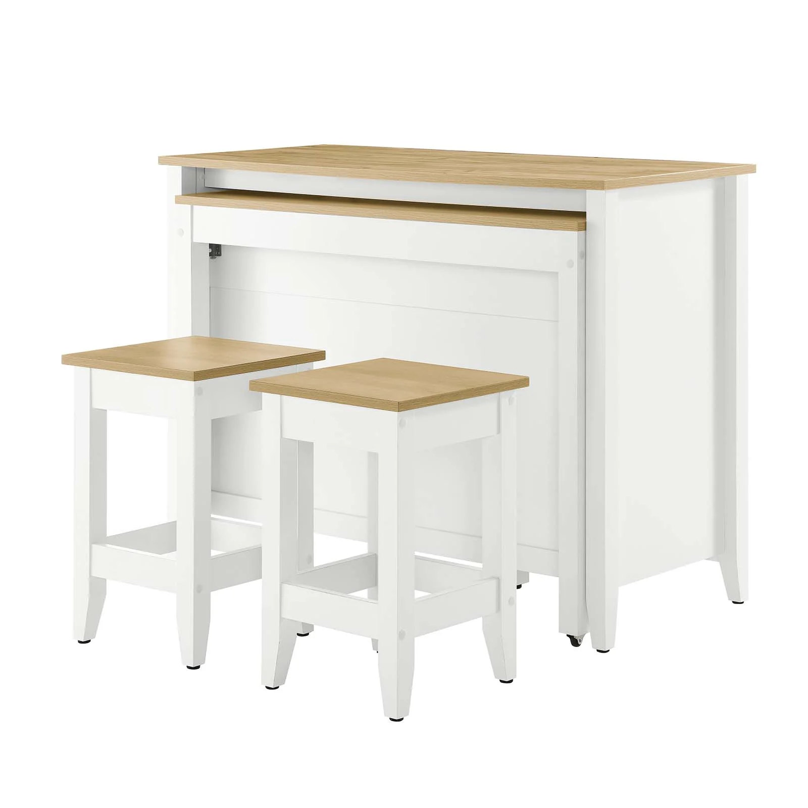 Garland 3-Piece Kitchen Island and Stool Set By Modway - EEI-6894 - Image 5