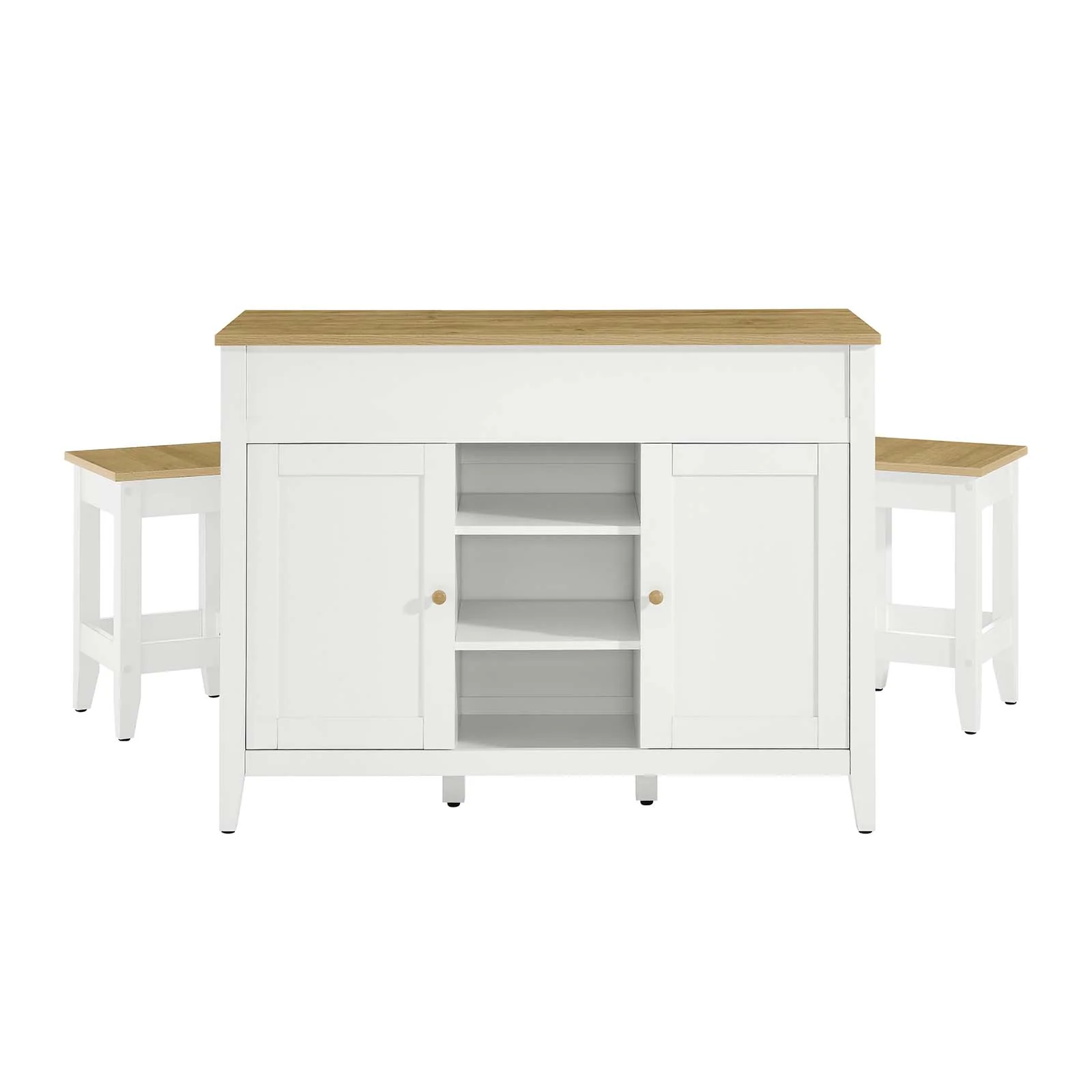 Garland 3-Piece Kitchen Island and Stool Set By Modway - EEI-6894 - Image 7