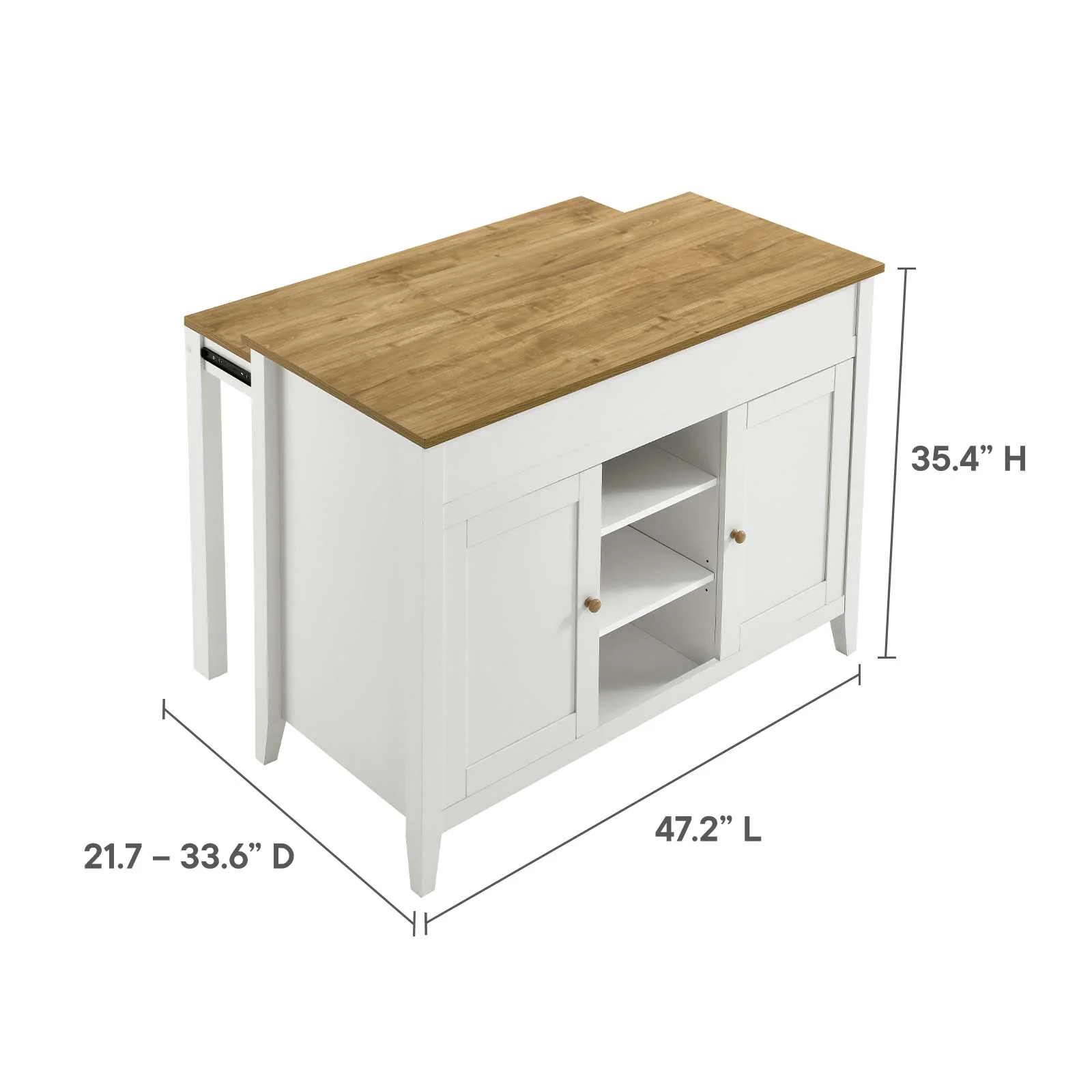 Garland 3-Piece Kitchen Island and Stool Set By Modway - EEI-6894 - Image 9