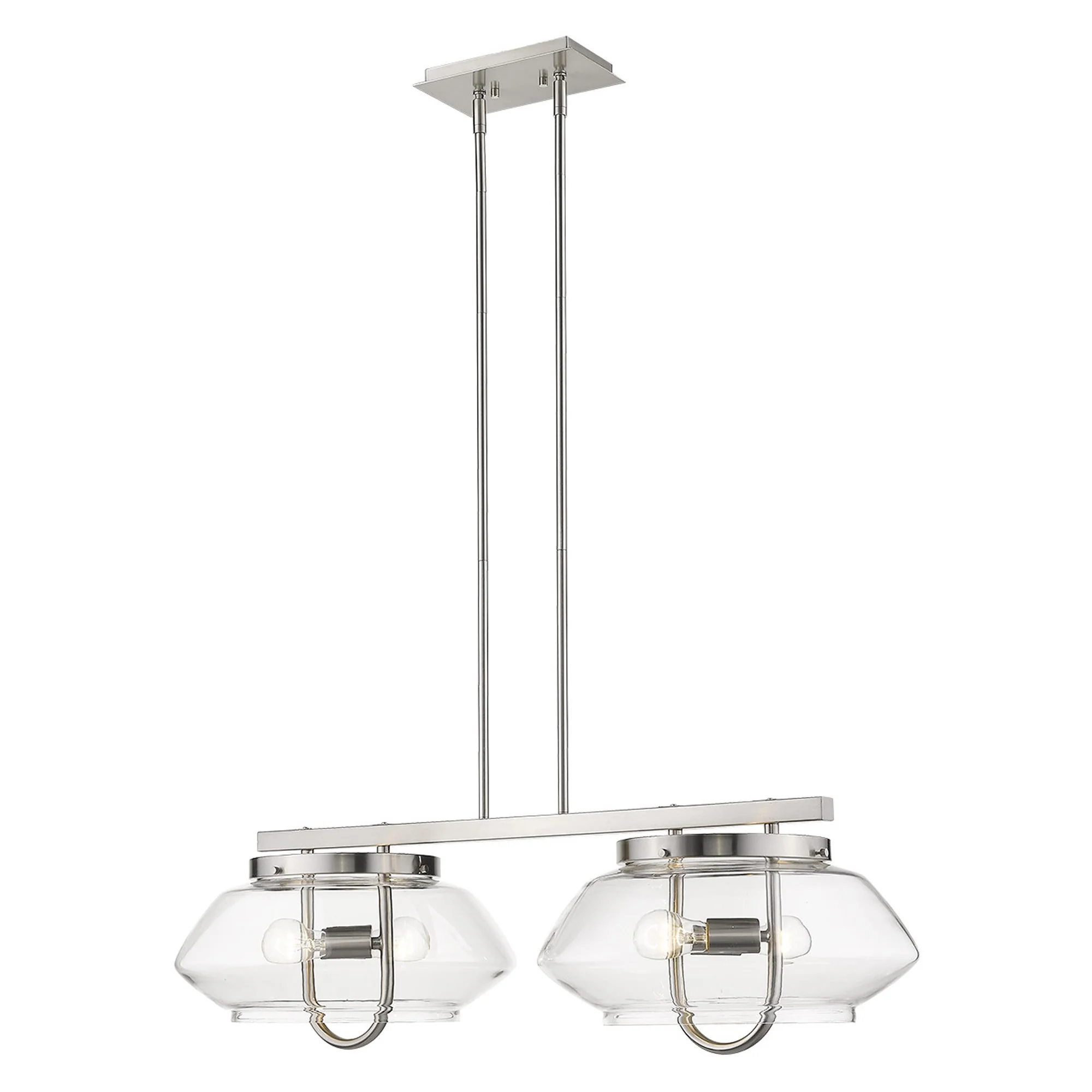 Garner 4-Light Satin Nickel Island Pendant By Homeroots - Image 2