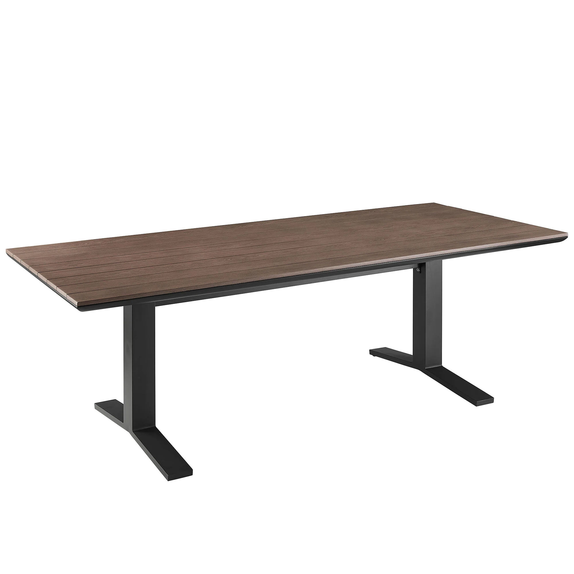 Gavelston 91" Outdoor Patio Aluminum Dining Table by Modway - Image 2