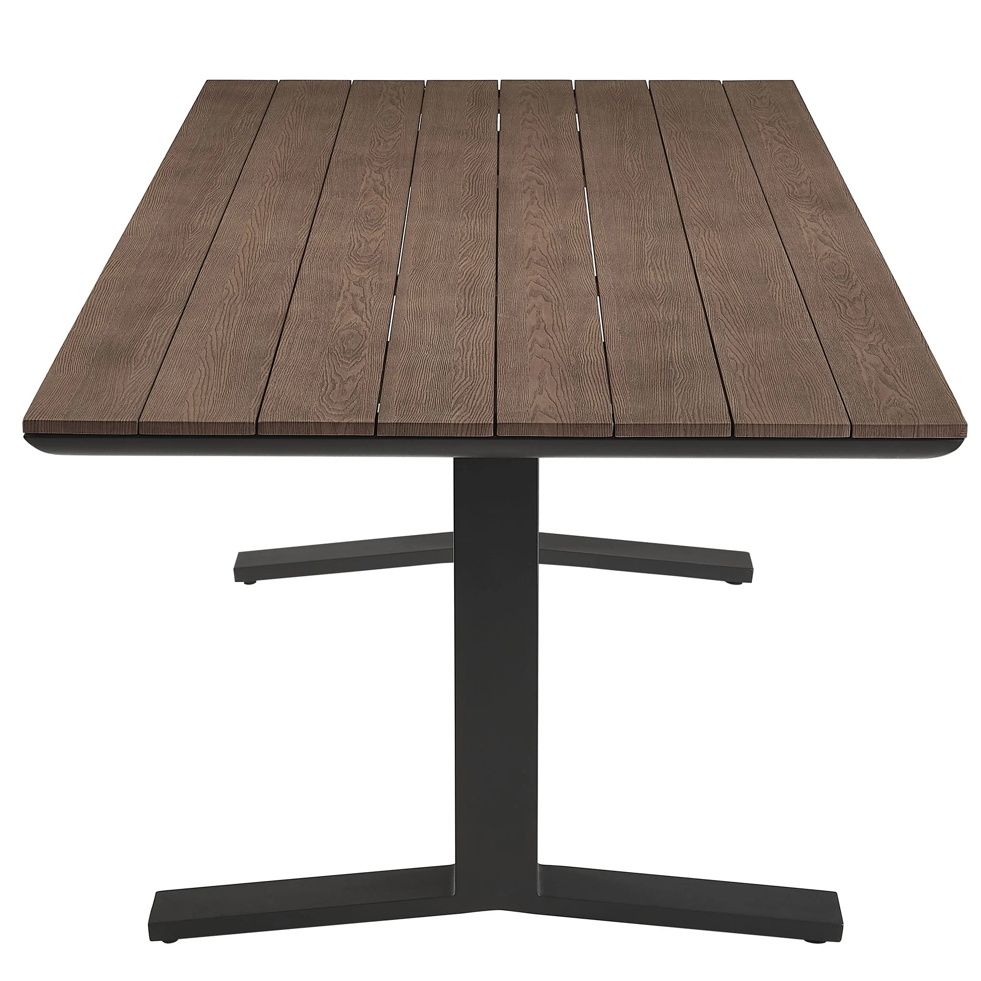 Gavelston 91" Outdoor Patio Aluminum Dining Table by Modway - Image 3