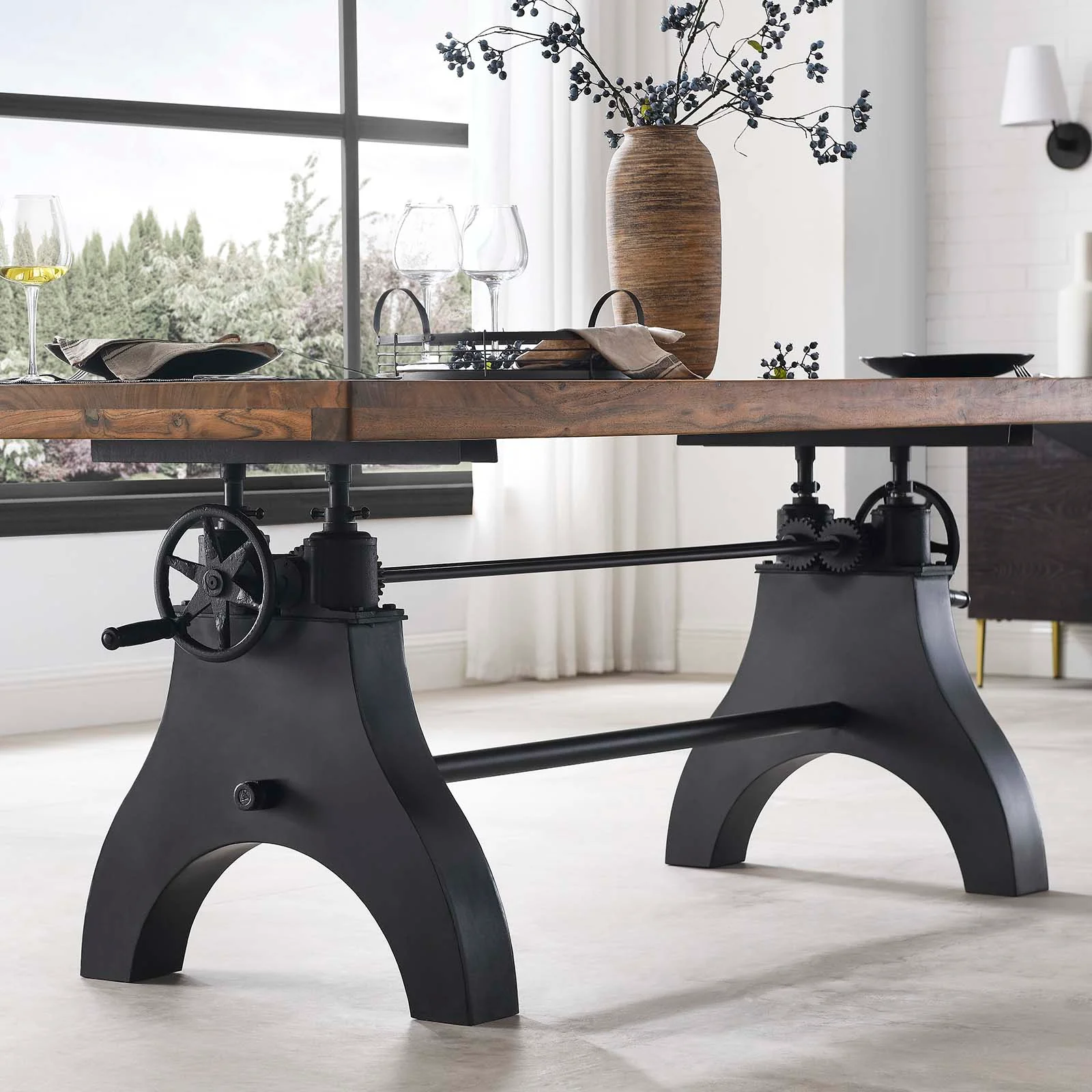 Genuine 96" Crank Adjustable Height Dining and Conference Table By Modway - EEI-6149 - Image 16