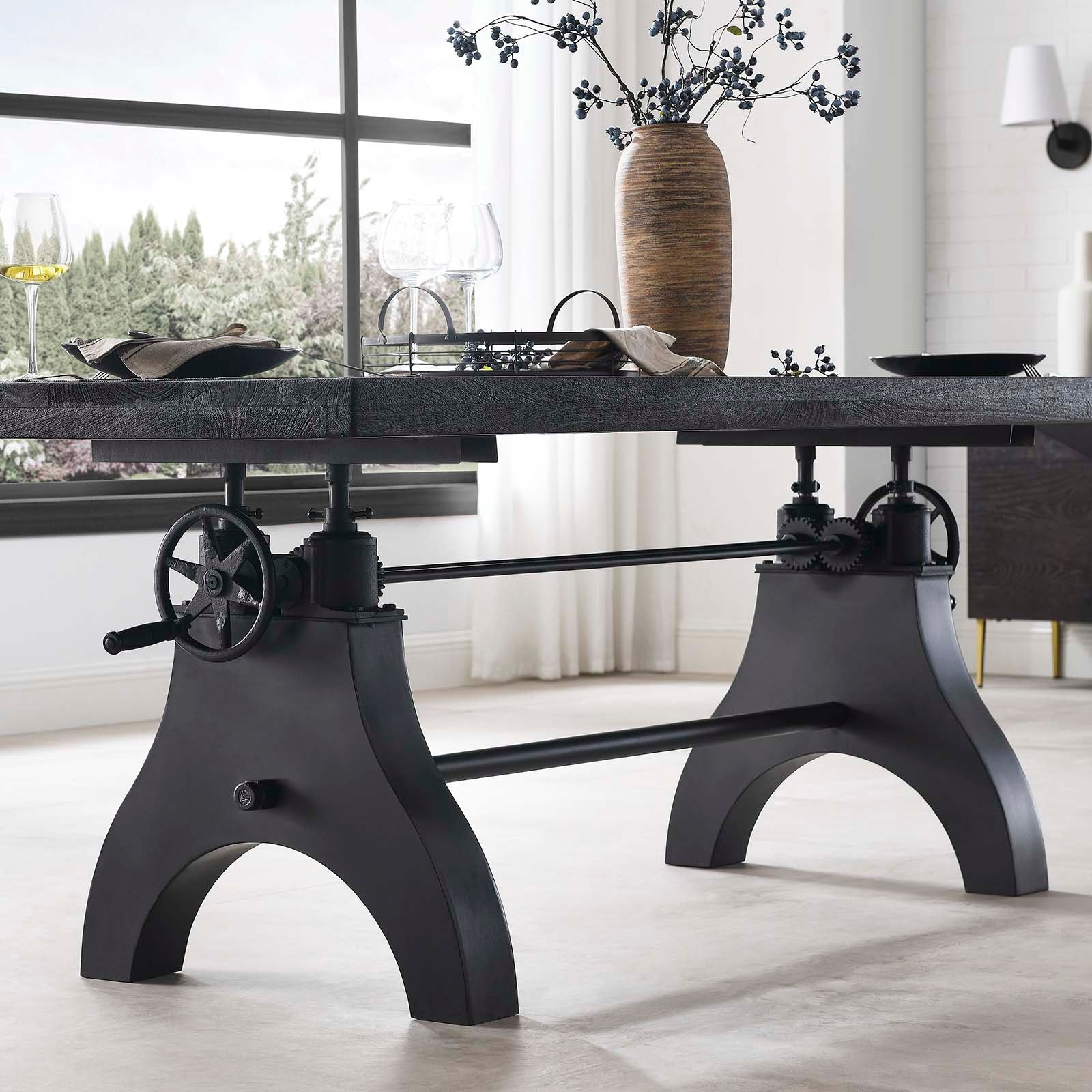 Genuine 96" Crank Adjustable Height Dining and Conference Table By Modway - EEI-6149 - Image 4