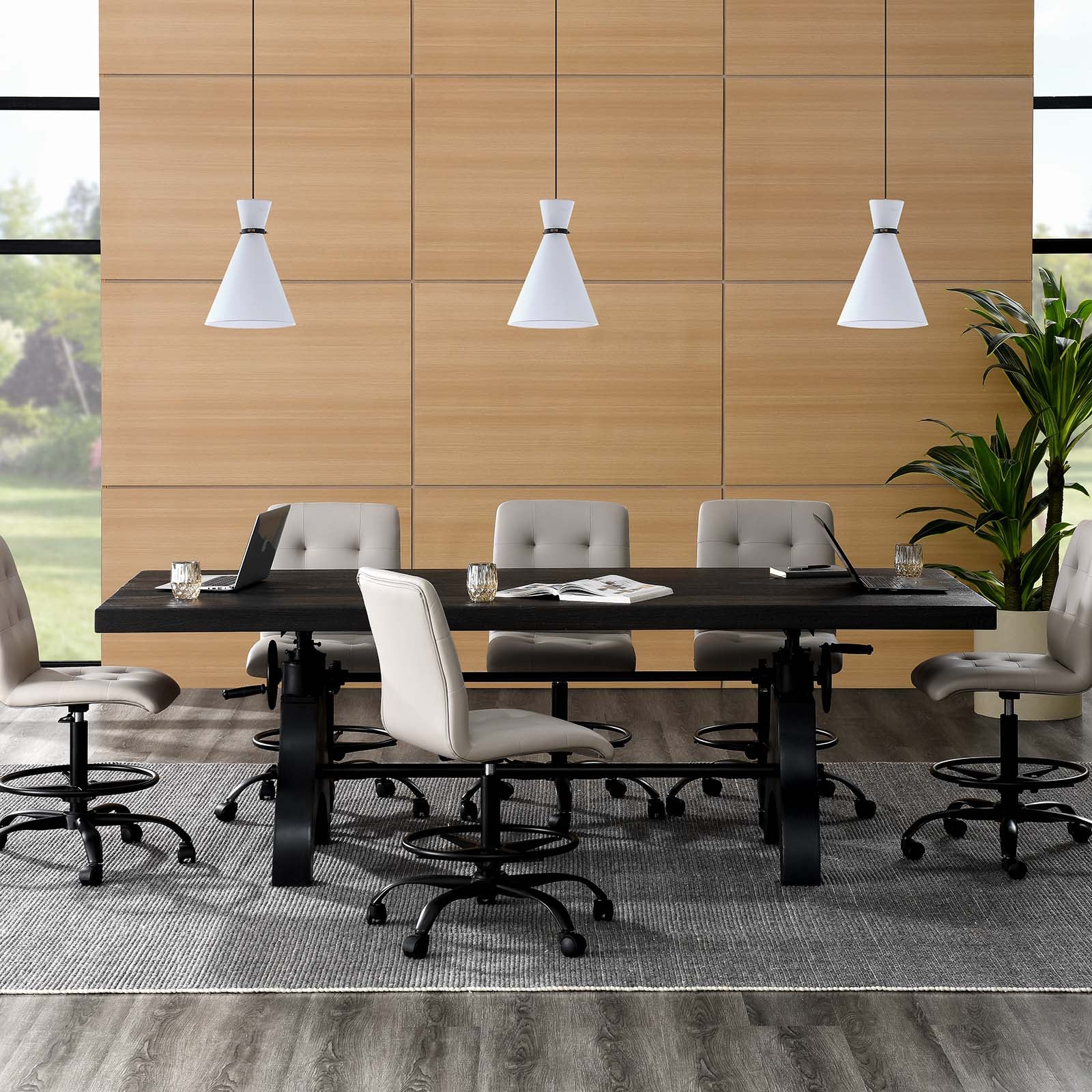 Genuine 96" Crank Adjustable Height Dining and Conference Table By Modway - EEI-6149 - Image 6