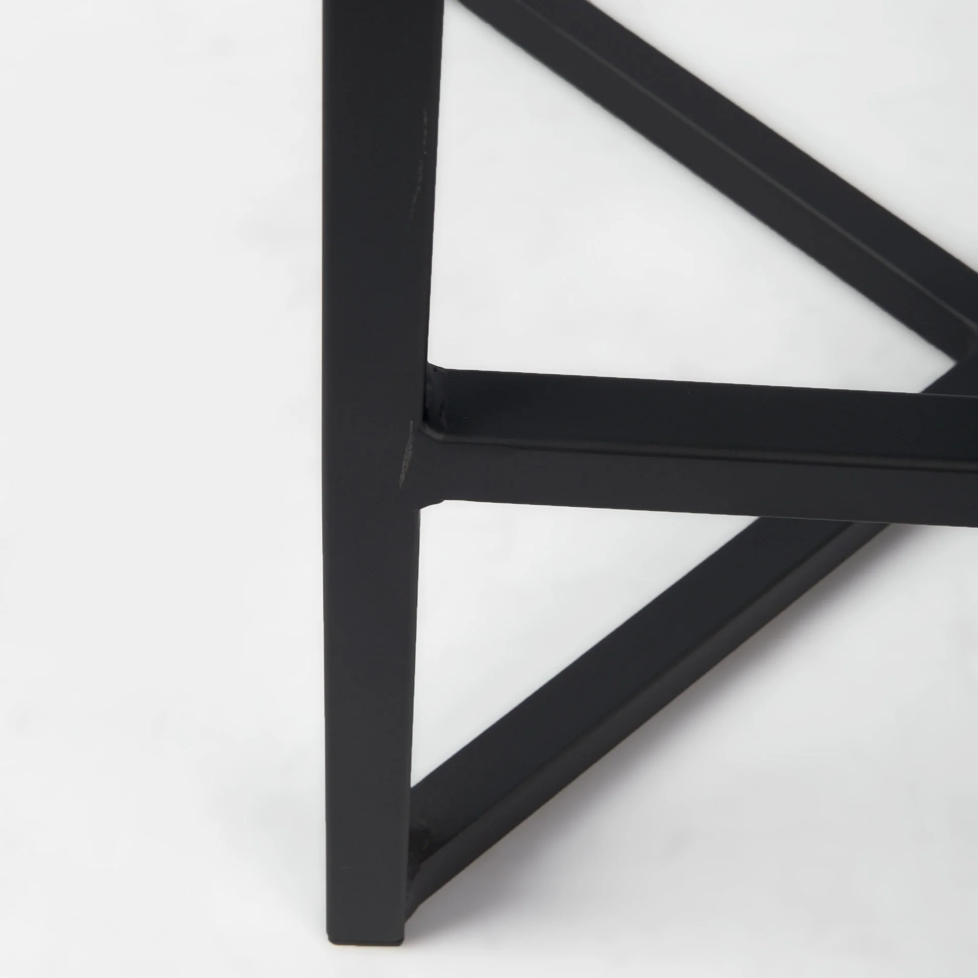 Geo Cube Black Metal And Gray Counter Stool By Homeroots - Image 7