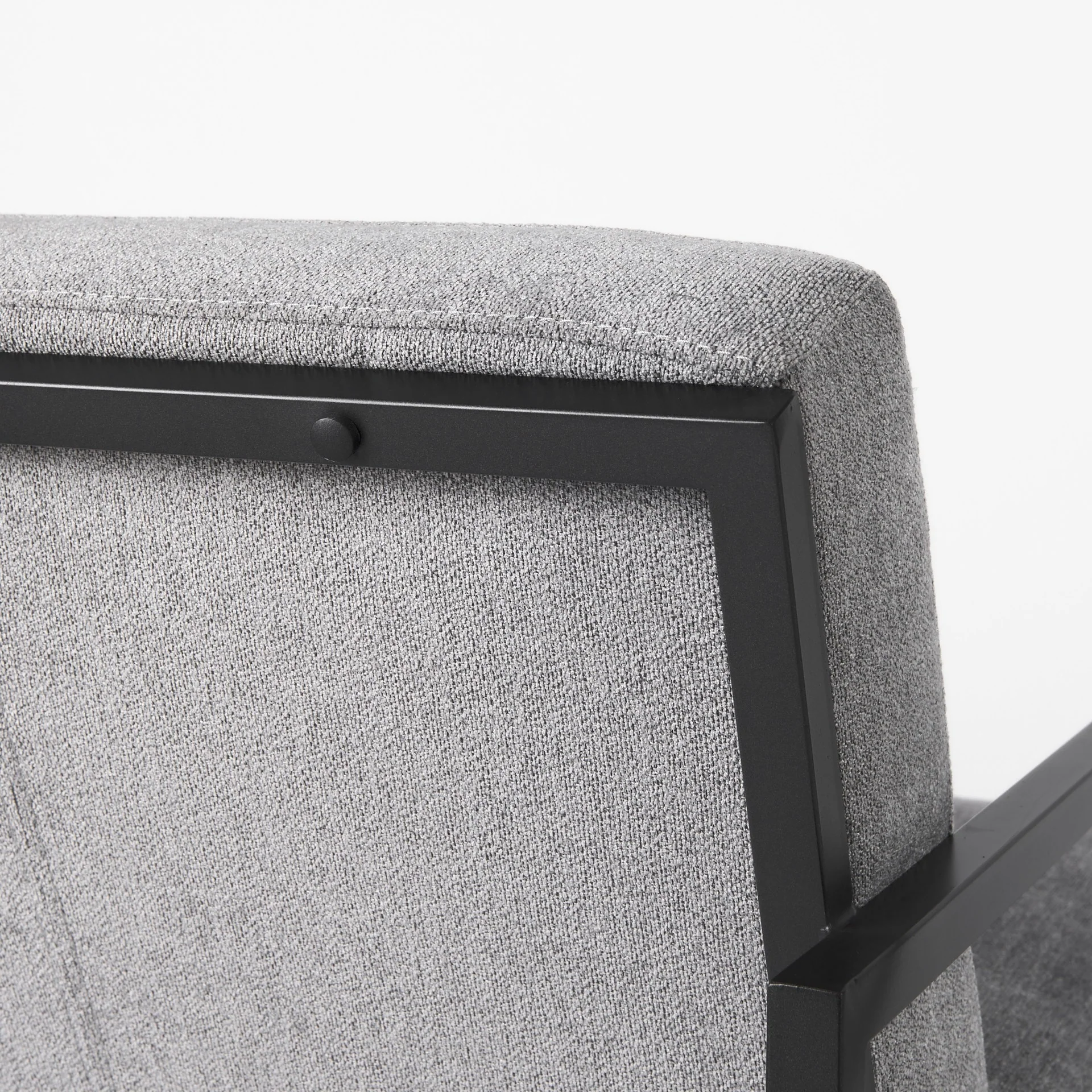 Geo Modern Gray and Black Accent or Side Chair By Homeroots - Image 2