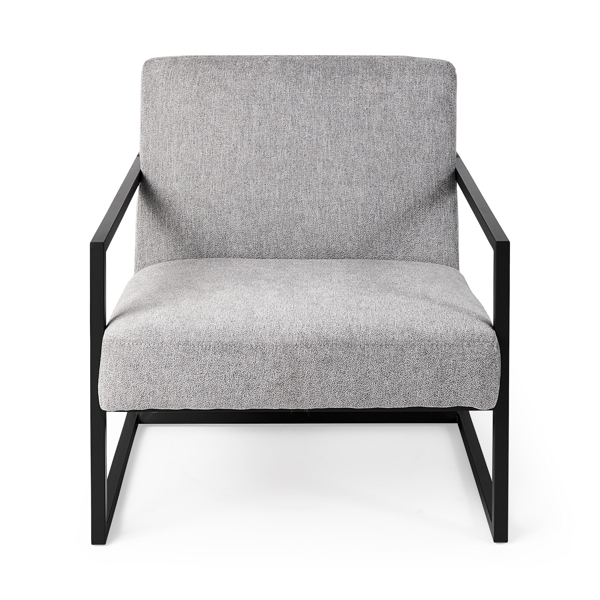 Geo Modern Gray and Black Accent or Side Chair By Homeroots - Image 3