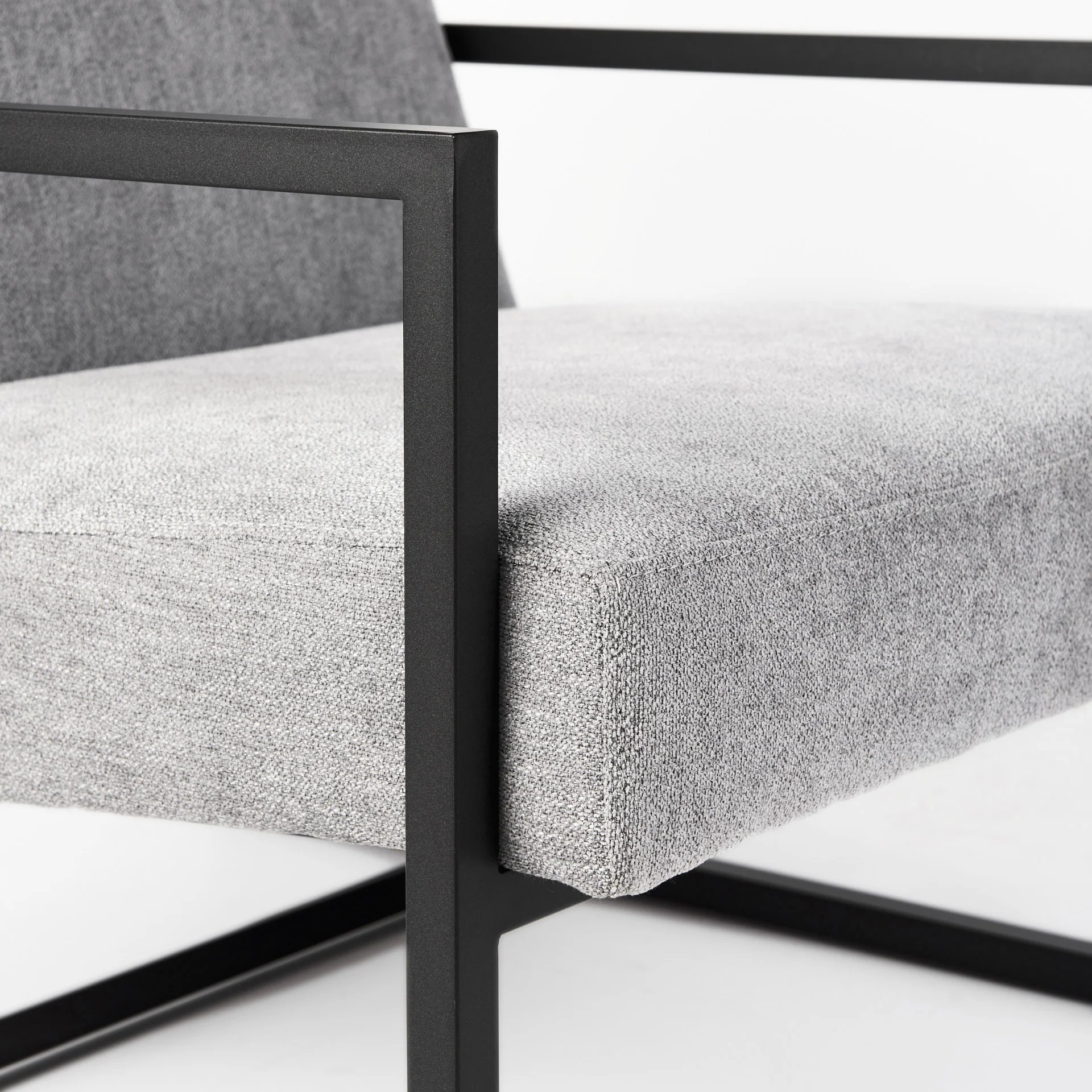 Geo Modern Gray and Black Accent or Side Chair By Homeroots - Image 8