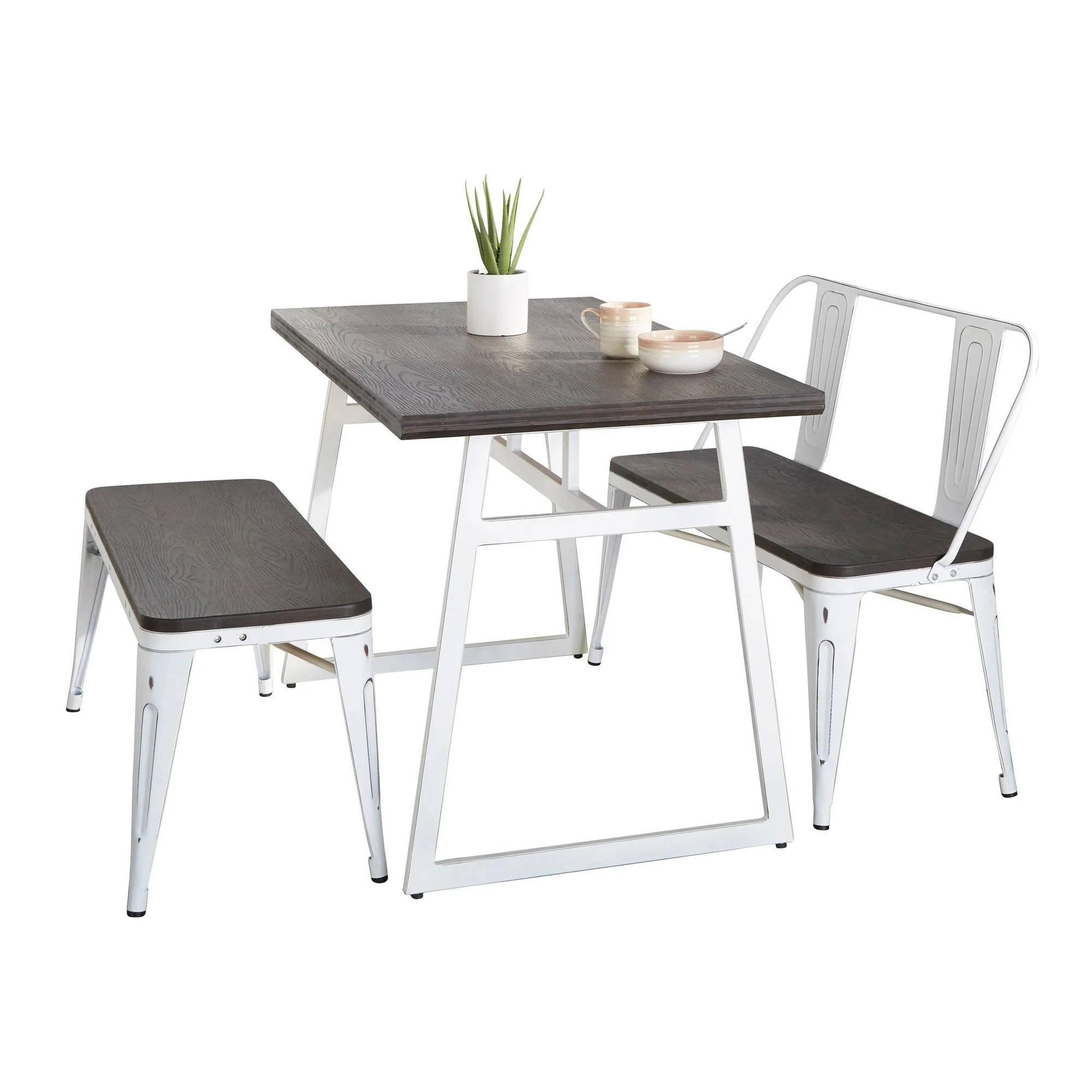 Geo-Oregon Dining Set - 3 Piece By LumiSource - DS3-GEOVWE+2OREGONVWE - Image 3
