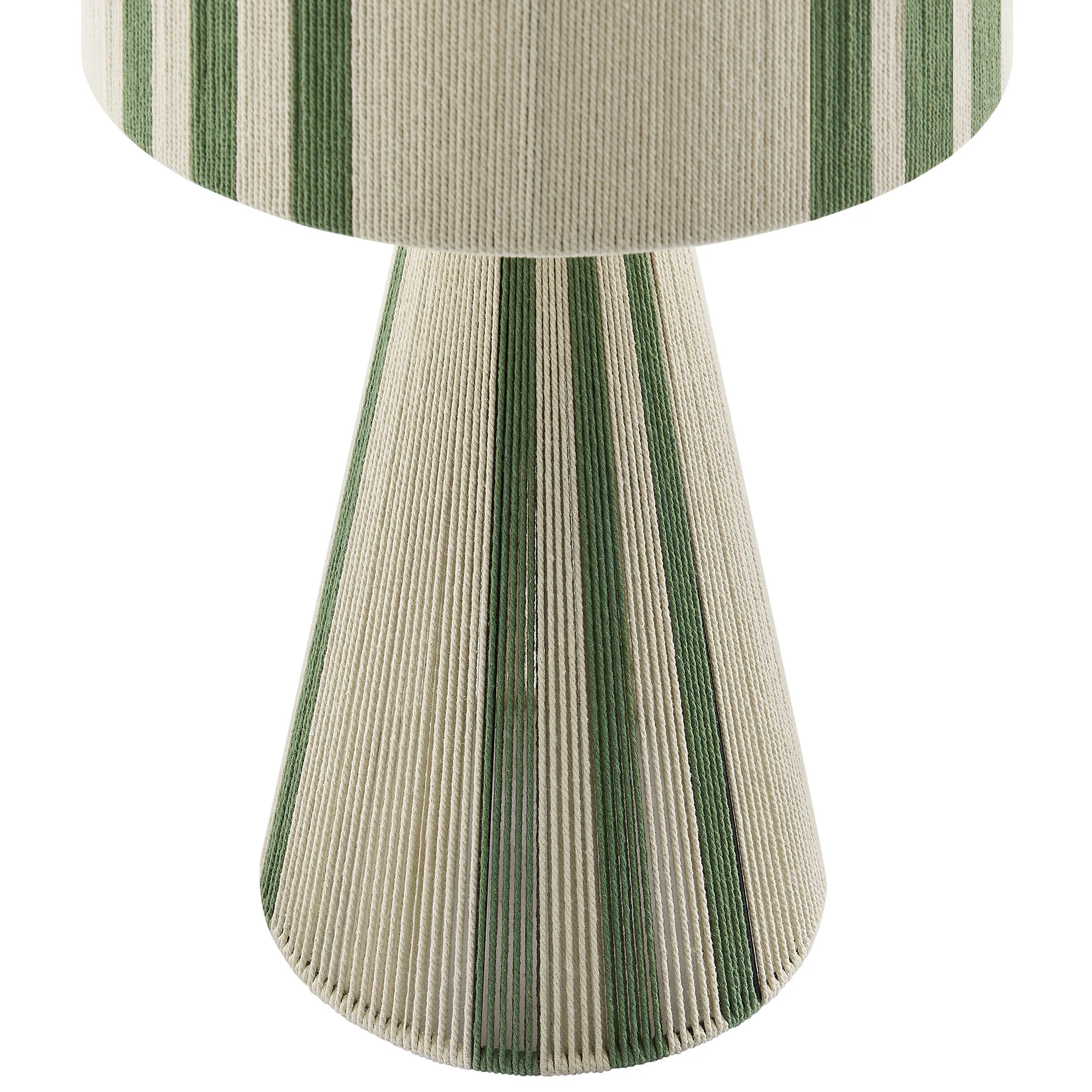 Gia Handwoven Cotton Thread Striped or Plain Table Lamp by Modway - Image 4
