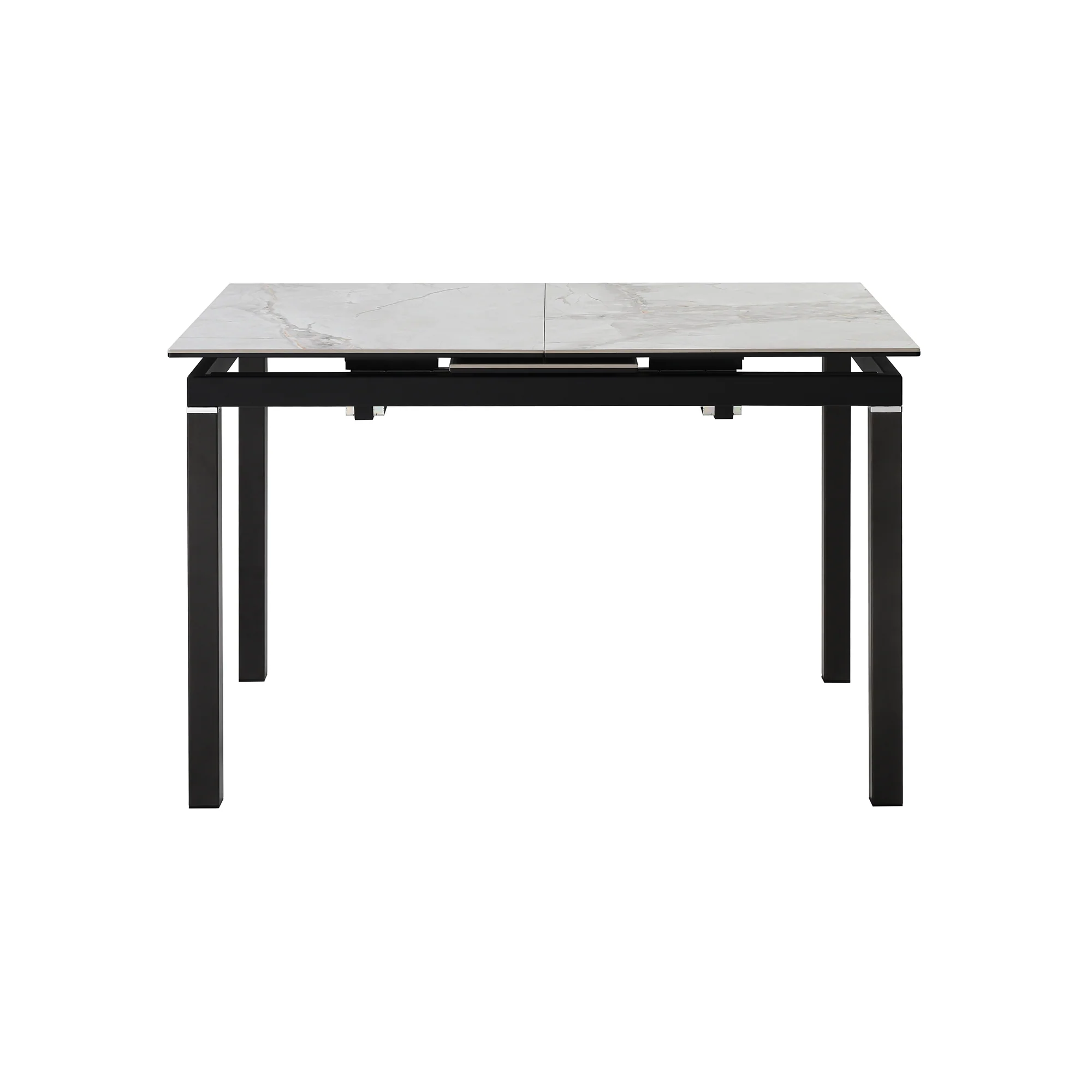 Giana Extendable Dining Table in Stone and Metal By Armen Living - Image 5