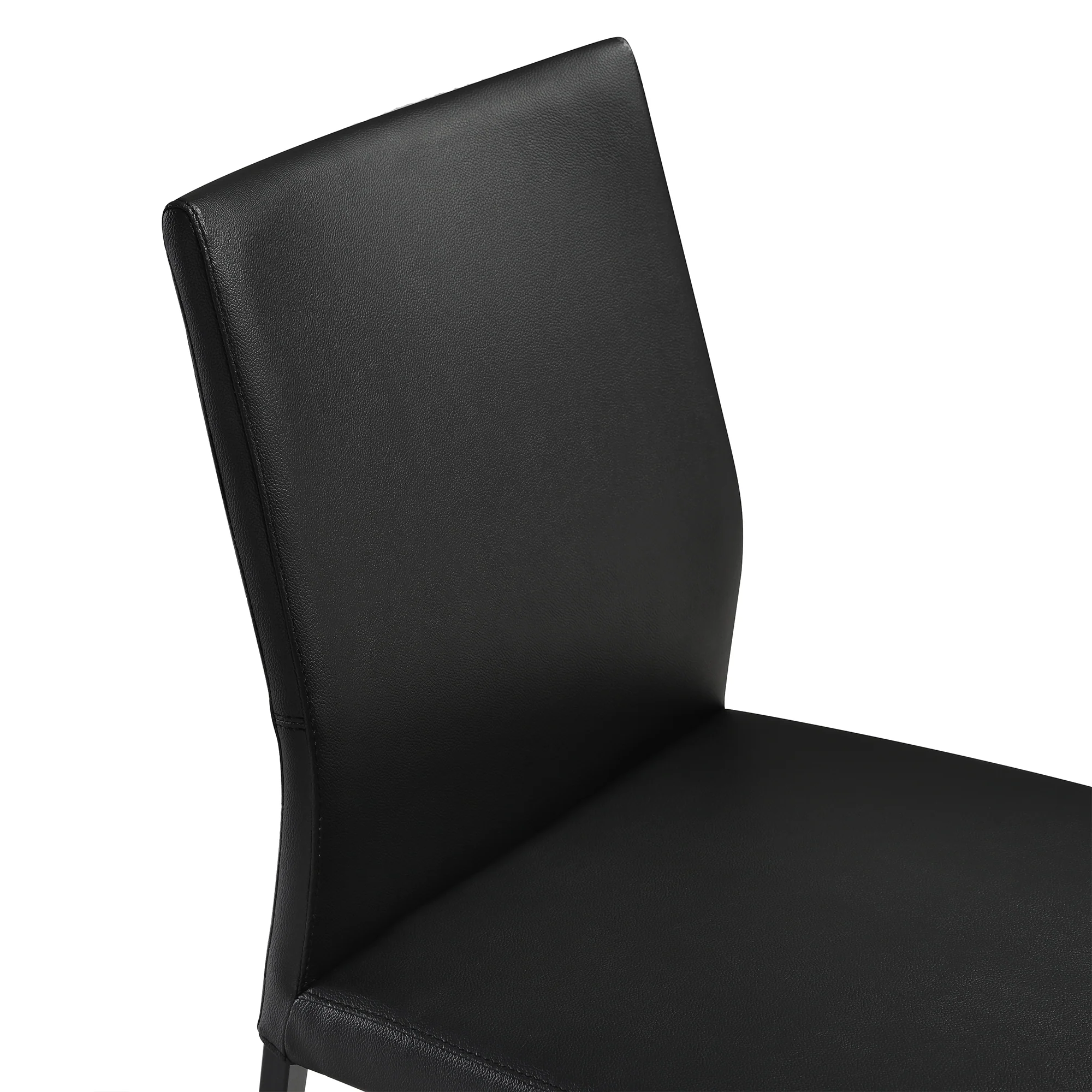 Giana Kash 5 Piece Extendable Dining Set with Black Faux Leather Chairs By Armen Living - Image 7