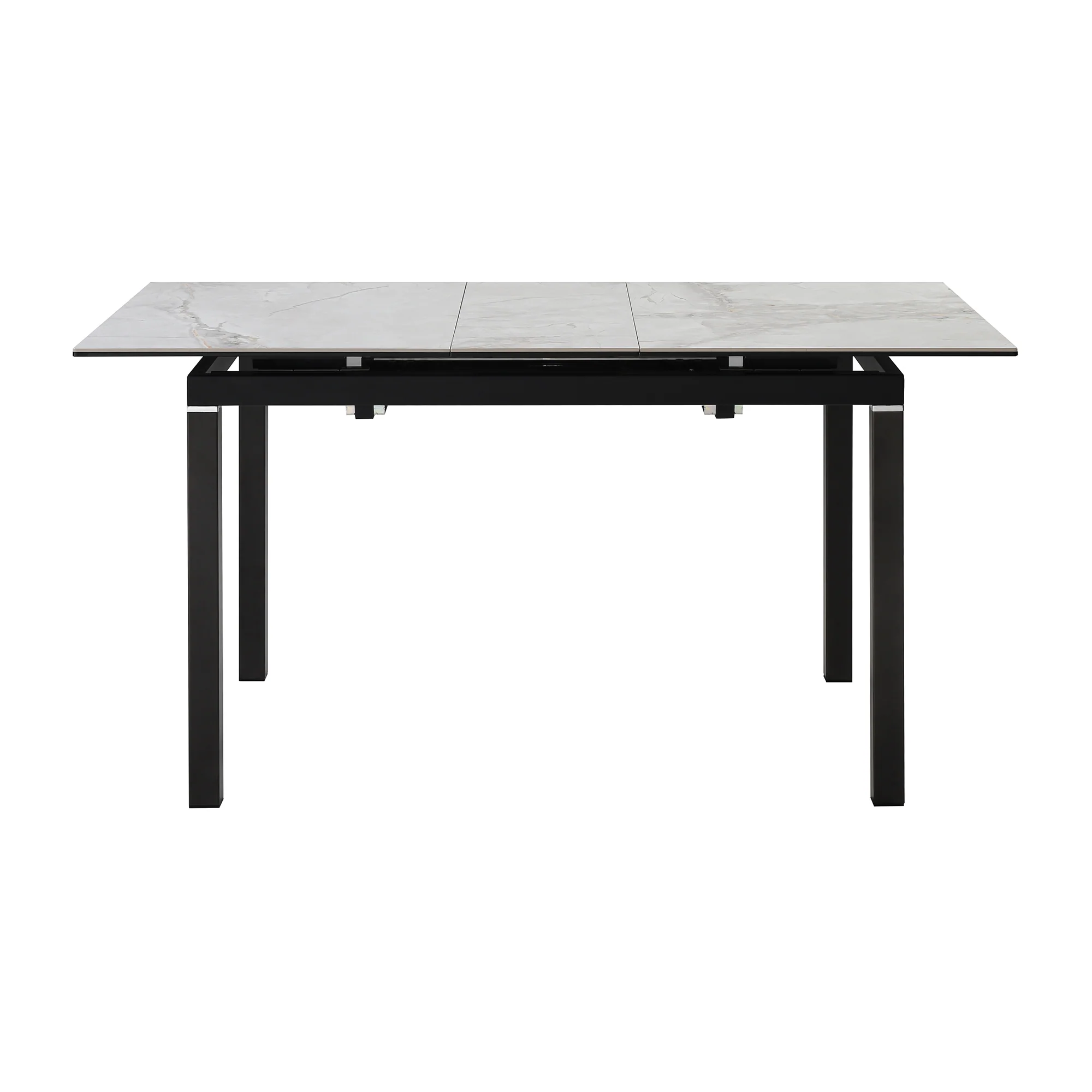 Giana Kash 7 Piece Extendable Dining Set with Black Faux Leather Chairs By Armen Living - Image 27