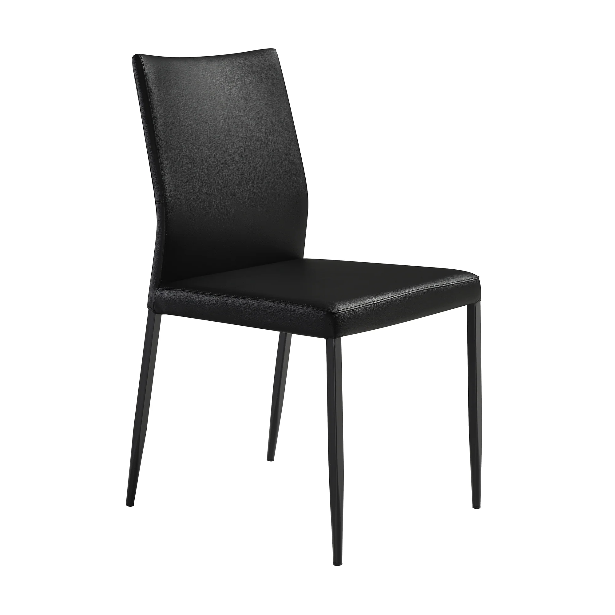 Giana Kash 7 Piece Extendable Dining Set with Black Faux Leather Chairs By Armen Living - Image 3