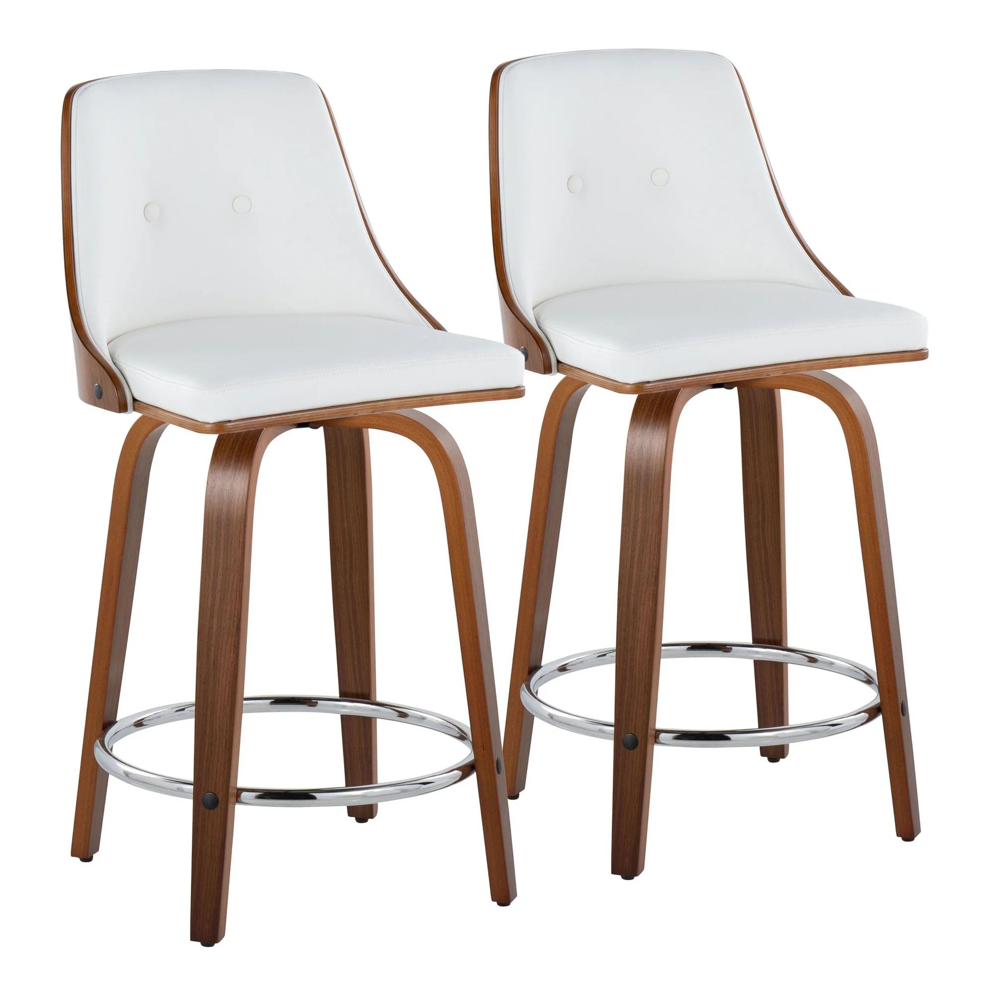 Gianna 24" Fixed-Height Counter Stool - Set of 2 By LumiSource - Image 2