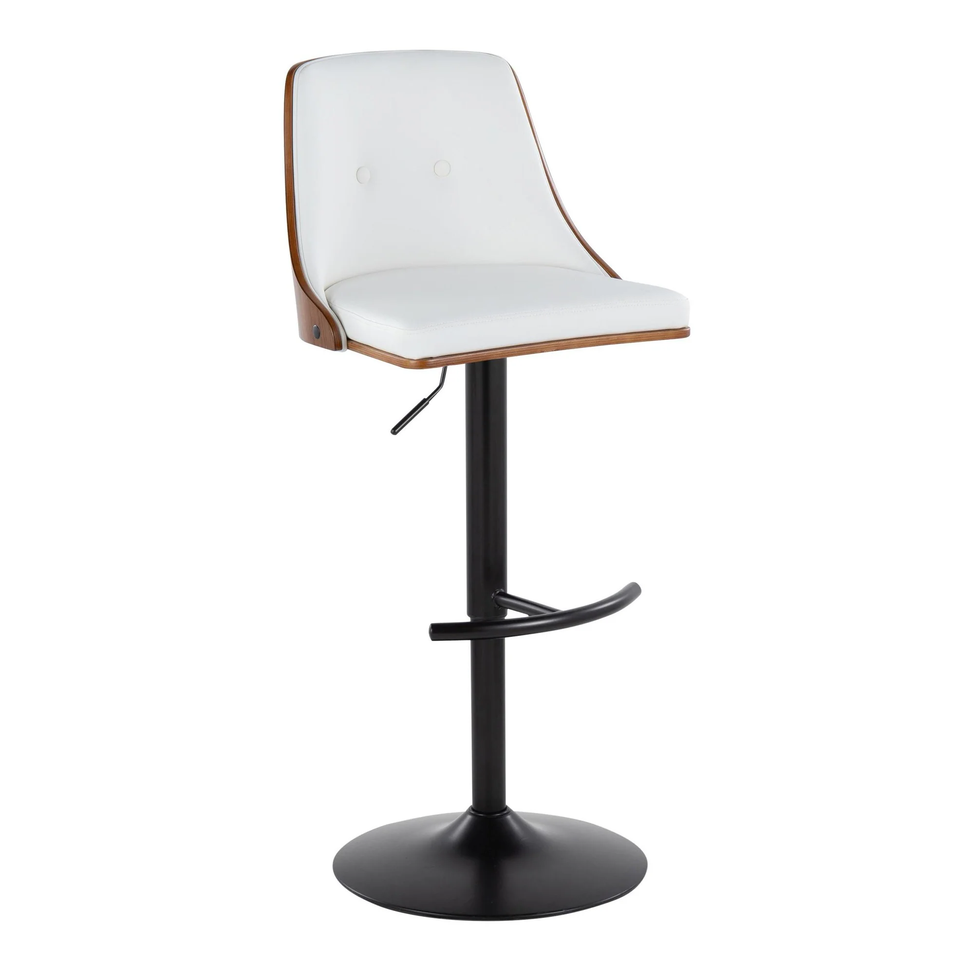 Gianna Adjustable Barstool - Set of 2 By LumiSource - BS-GNNPU-RT2 BKWLW2 - Image 6