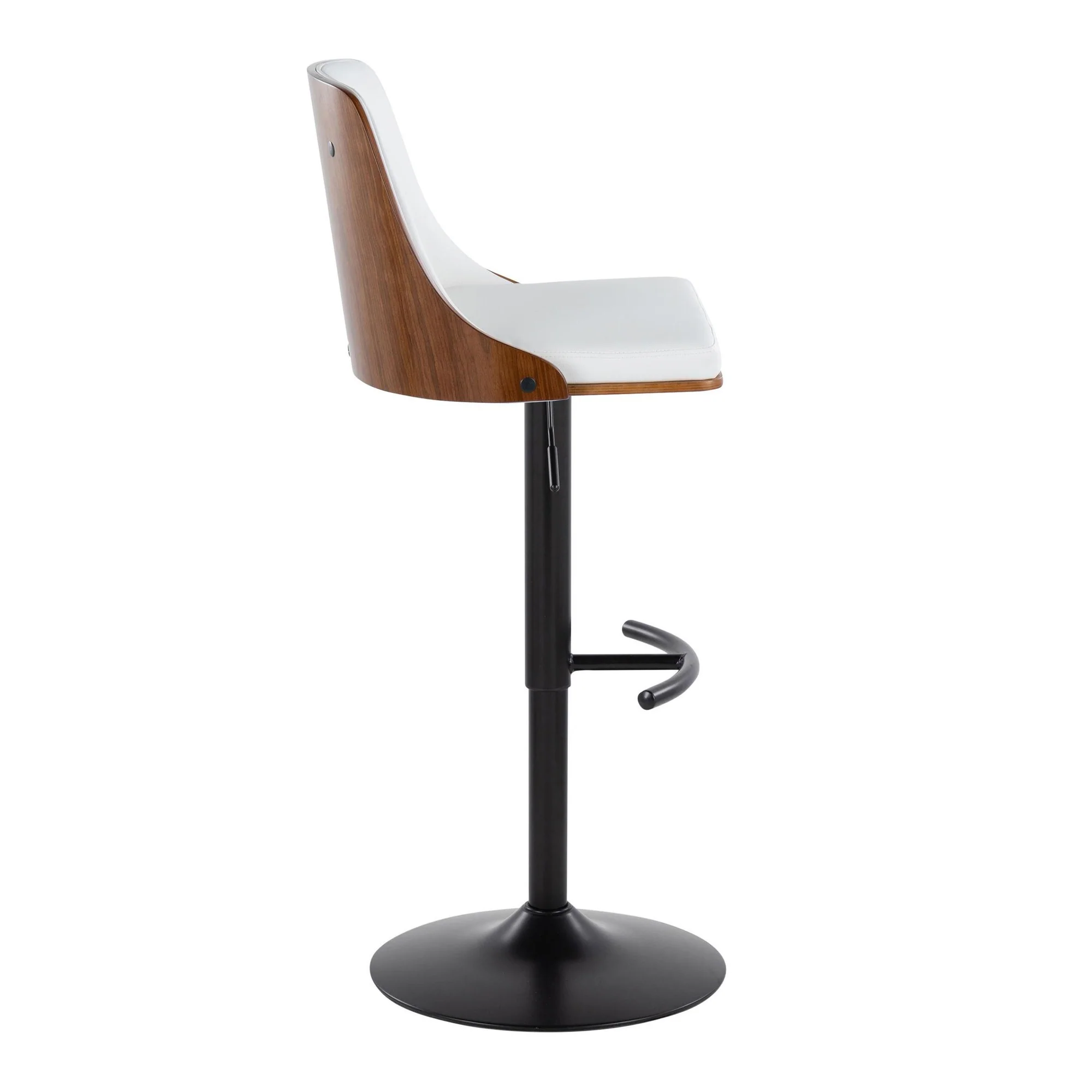 Gianna Adjustable Barstool - Set of 2 By LumiSource - BS-GNNPU-RT2 BKWLW2 - Image 7