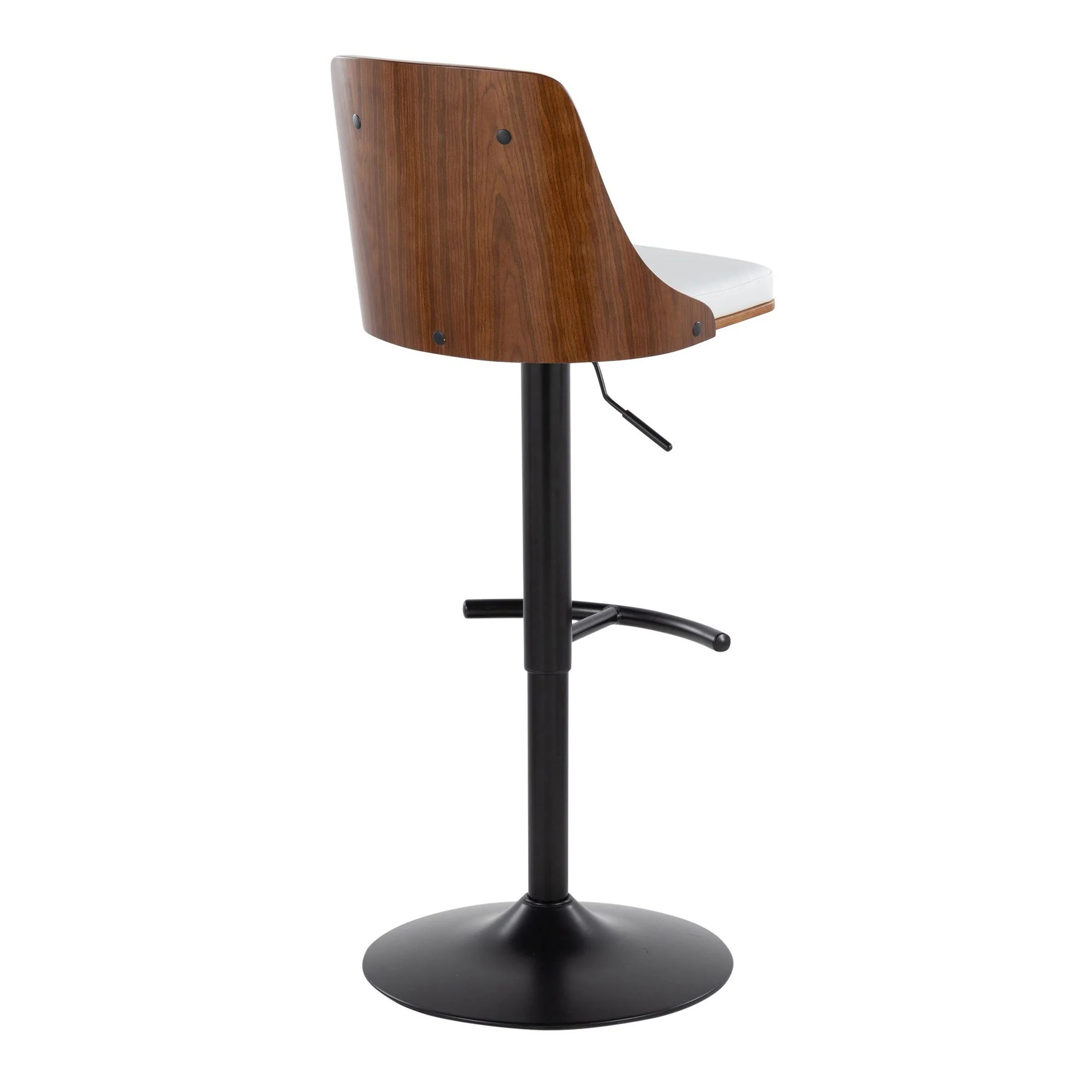 Gianna Adjustable Barstool - Set of 2 By LumiSource - BS-GNNPU-RT2 BKWLW2 - Image 8