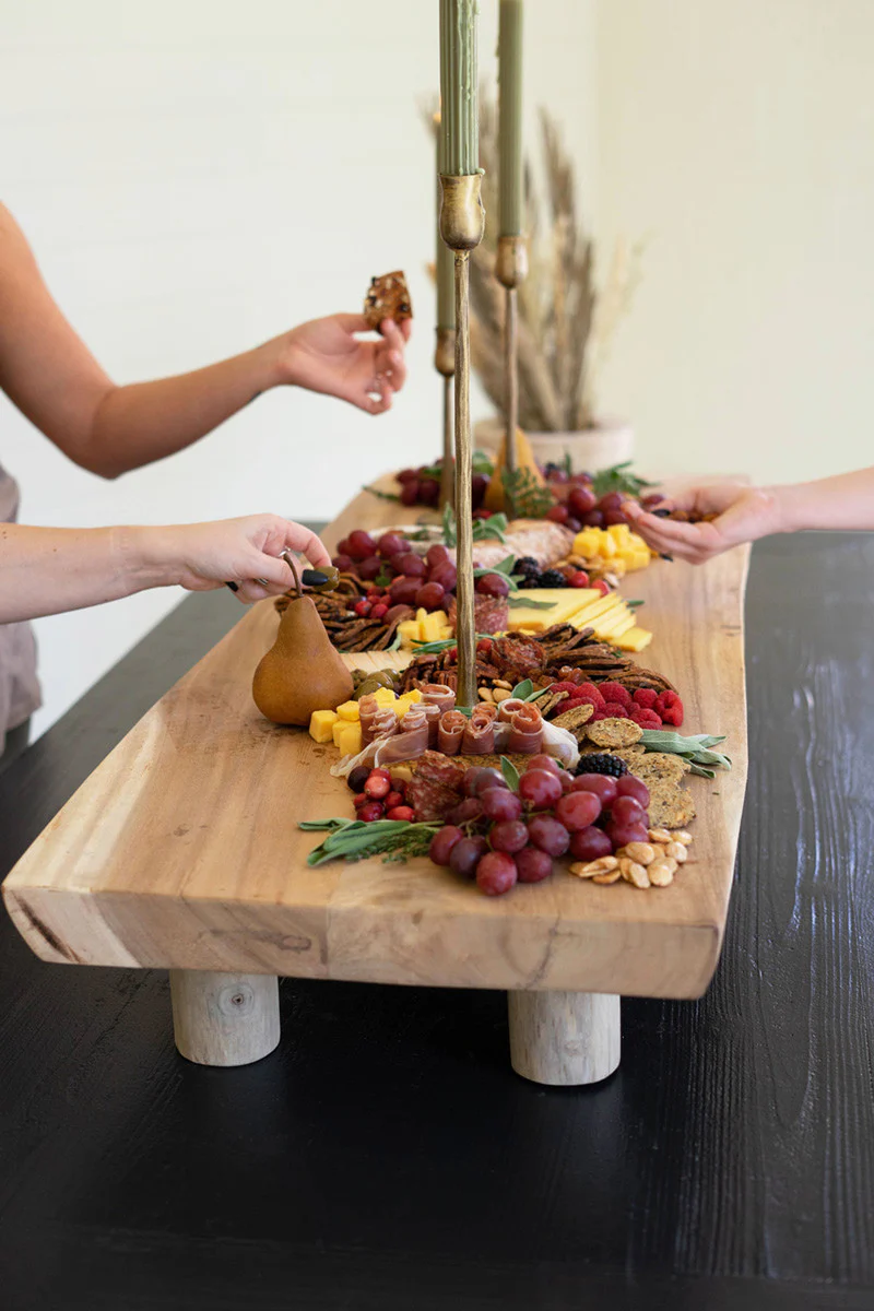 Giant Acacia Wood Charcuterie Board By Kalalou - Image 3