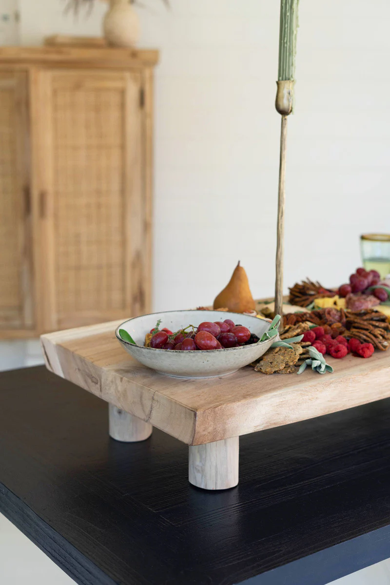Giant Acacia Wood Charcuterie Board By Kalalou - Image 4