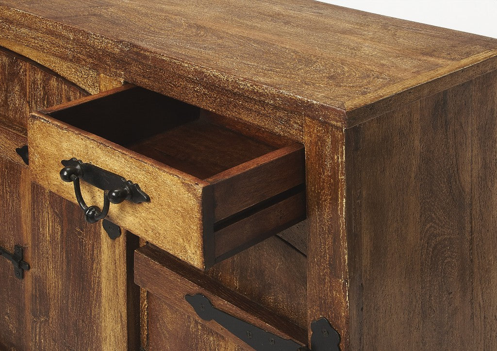 Giddings Rustic Sideboard By Homeroots - Image 4