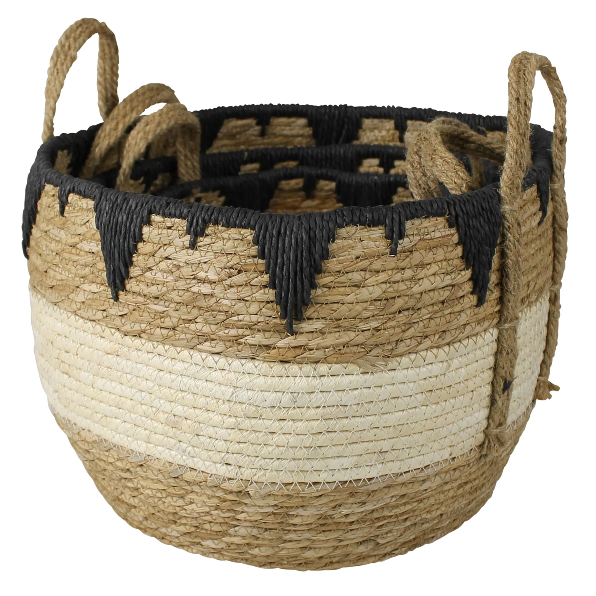 Gideon Baskets, Tribal Rim, Set of 3 By HomArt - Image 5