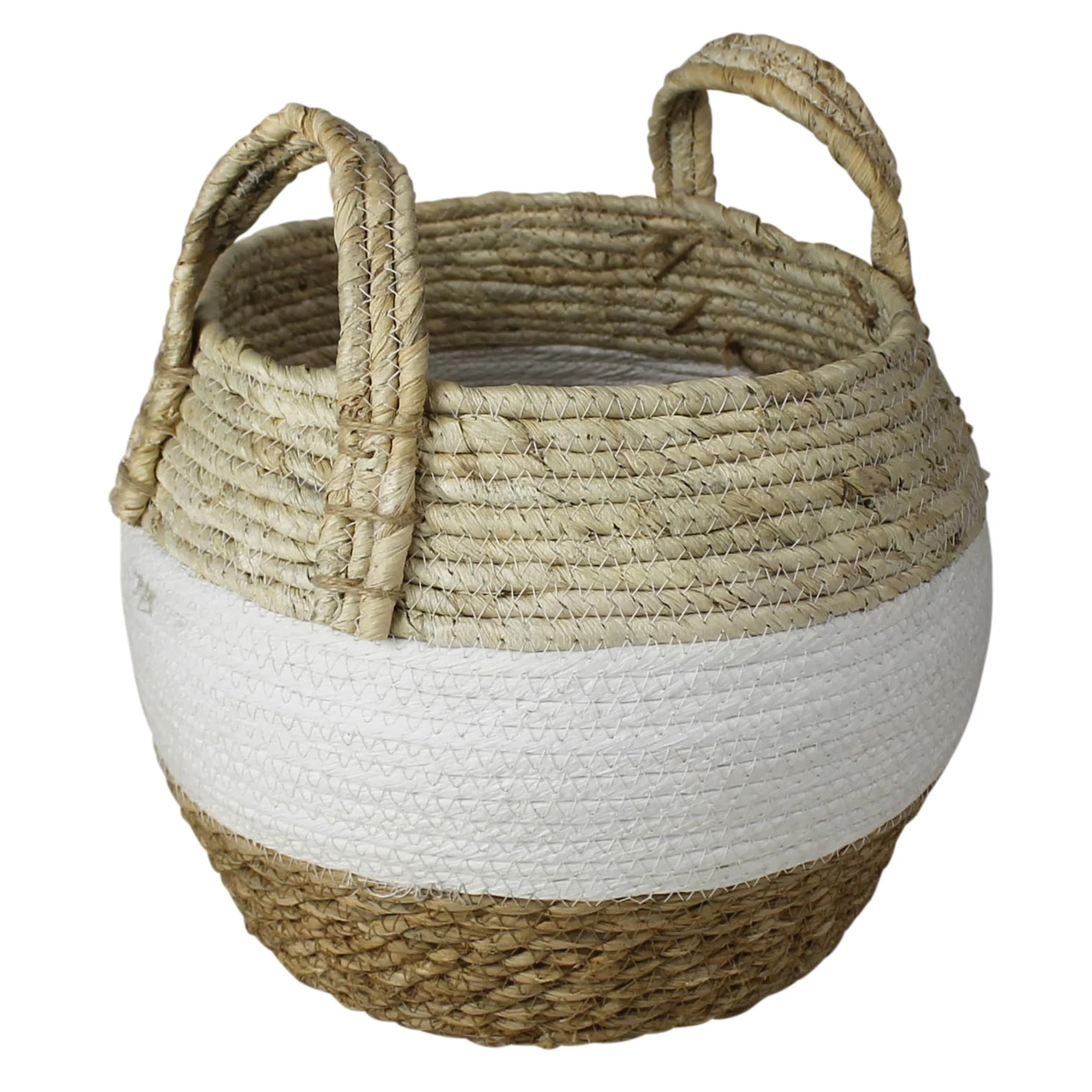 Gideon Grass and Cotton Baskets - Set/2 By HomArt - Image 3