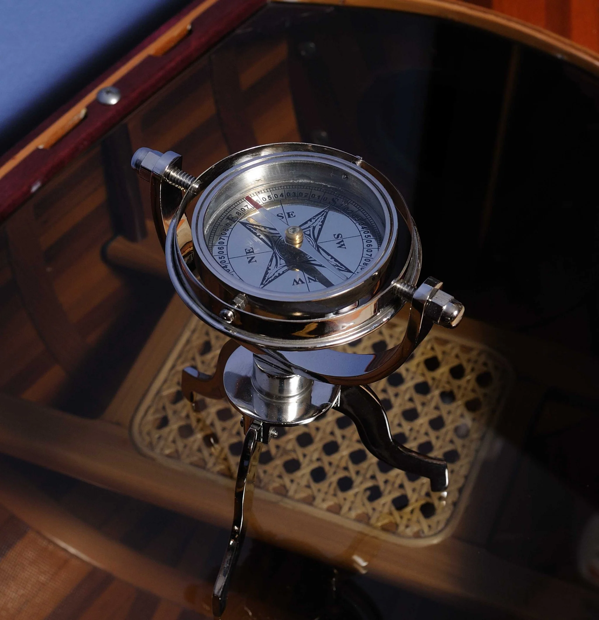 Gimbaled Compass on Tristand By Homeroots - Image 4