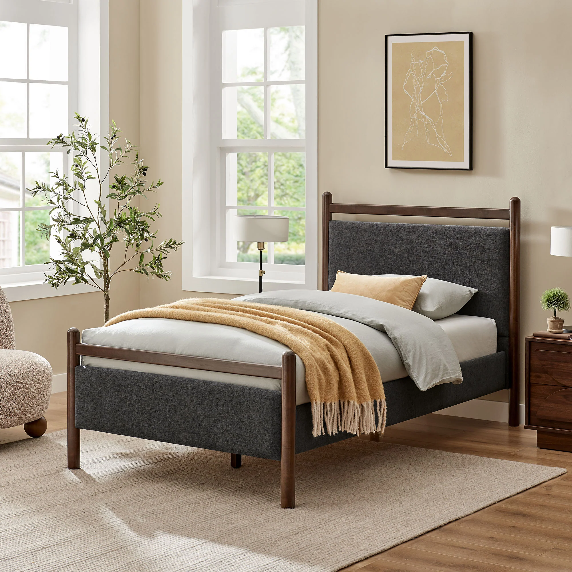 Ginny Twin Size Platform Bed Frame by Modway - Image 17