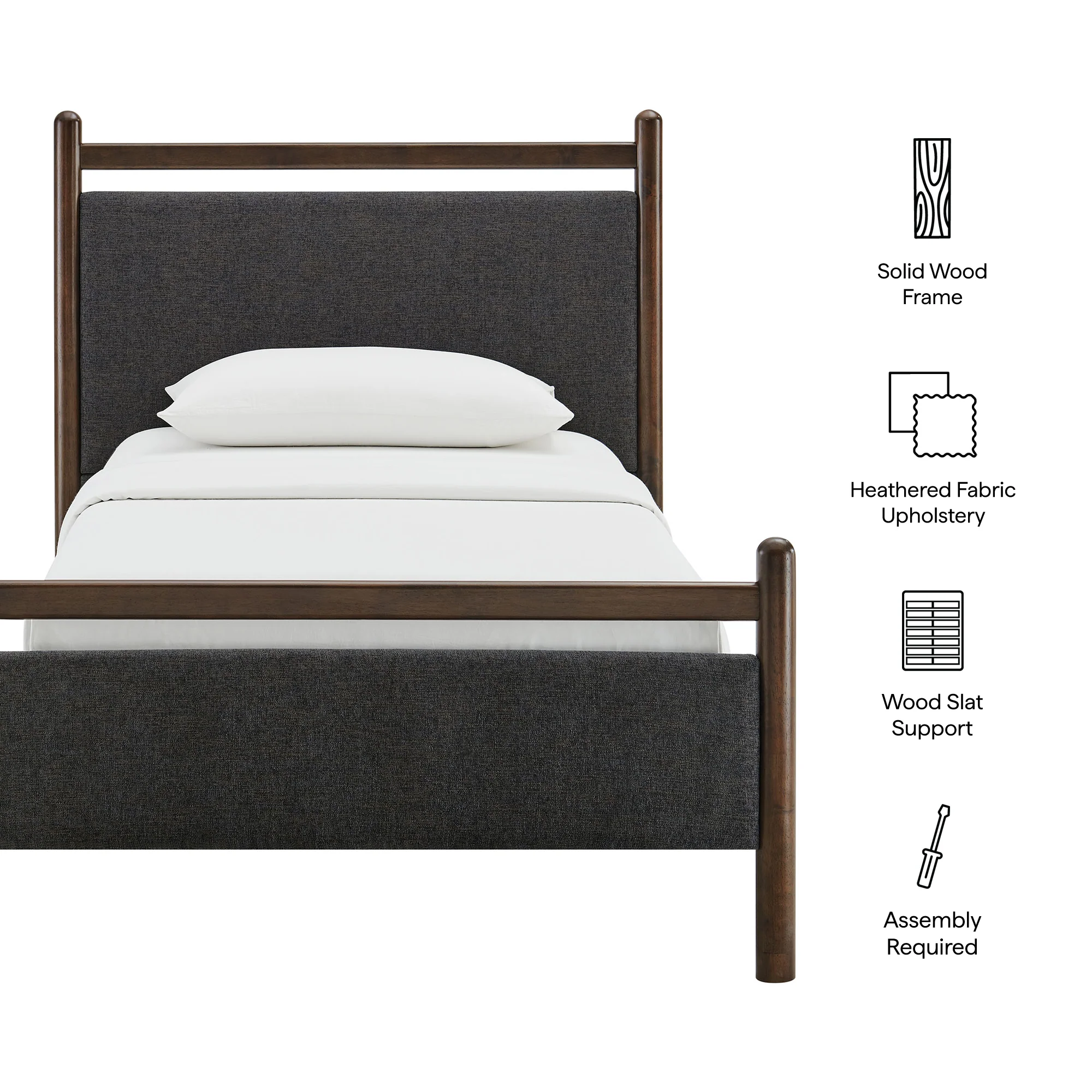 Ginny Twin Size Platform Bed Frame by Modway - Image 18