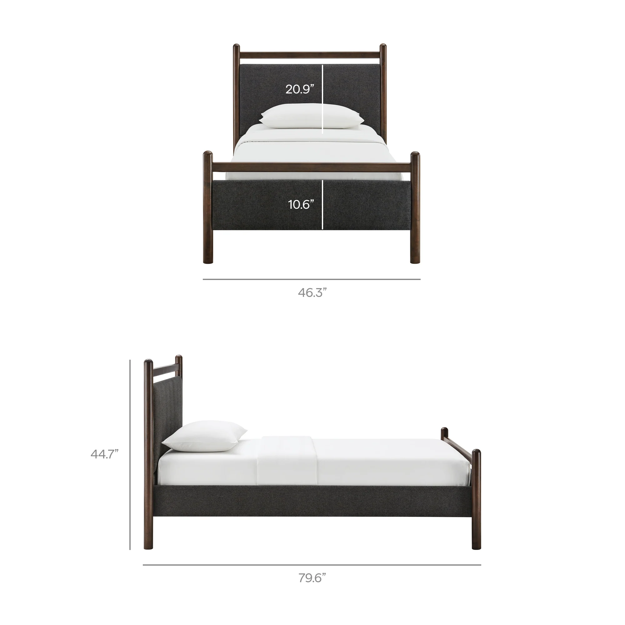 Ginny Twin Size Platform Bed Frame by Modway - Image 19
