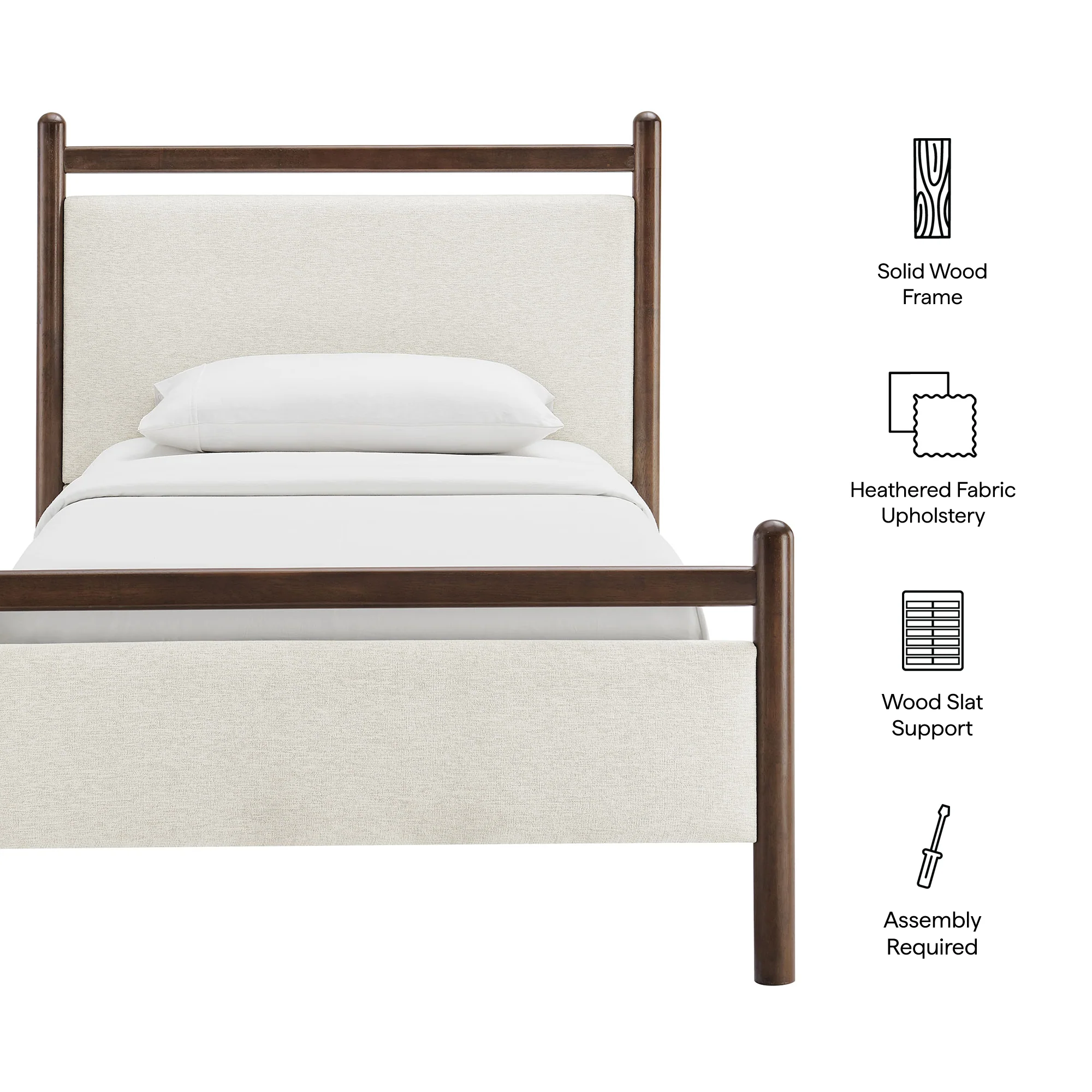 Ginny Twin Size Platform Bed Frame by Modway - Image 28